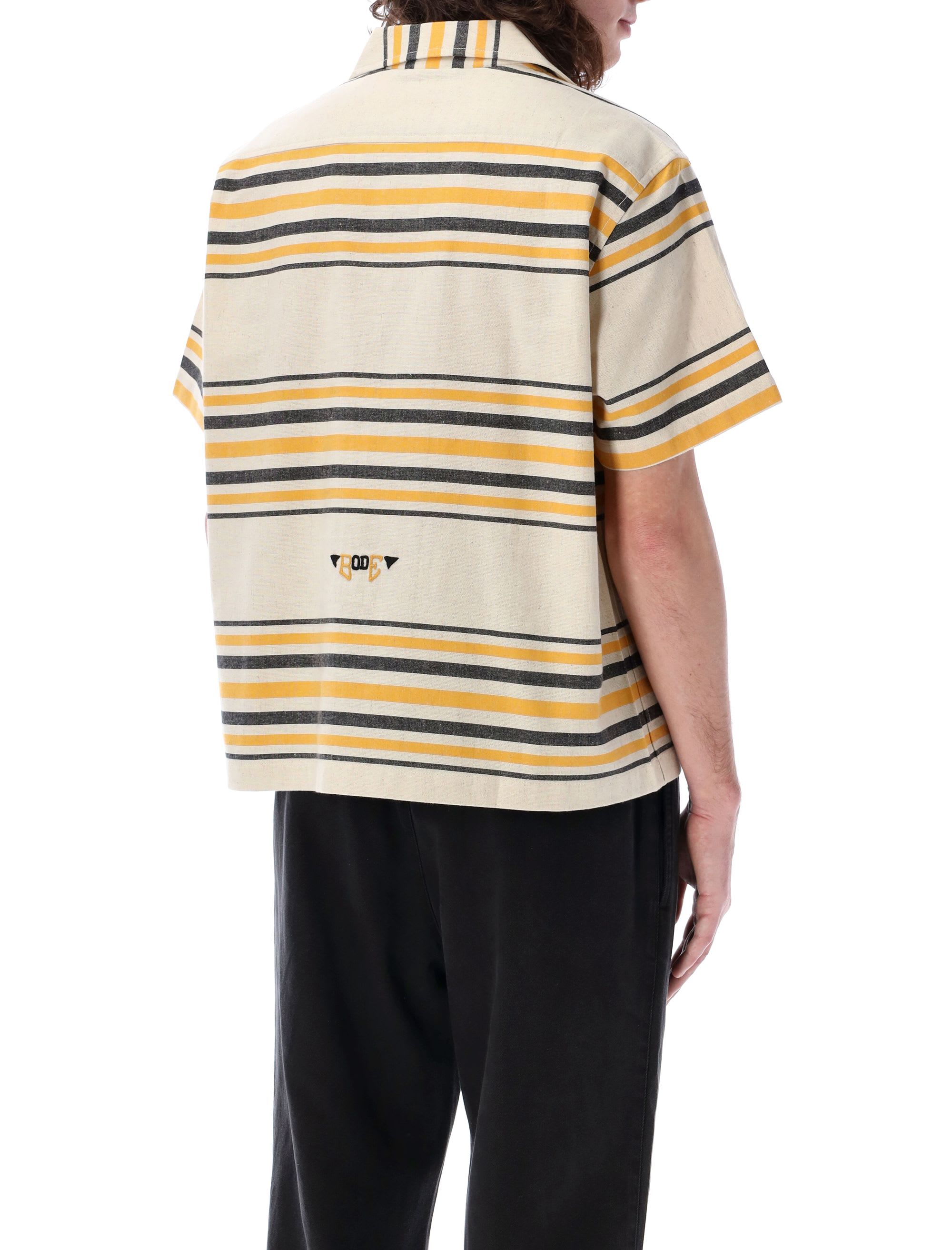 Namesake Stripe Short Sleeve Shirt – BODE