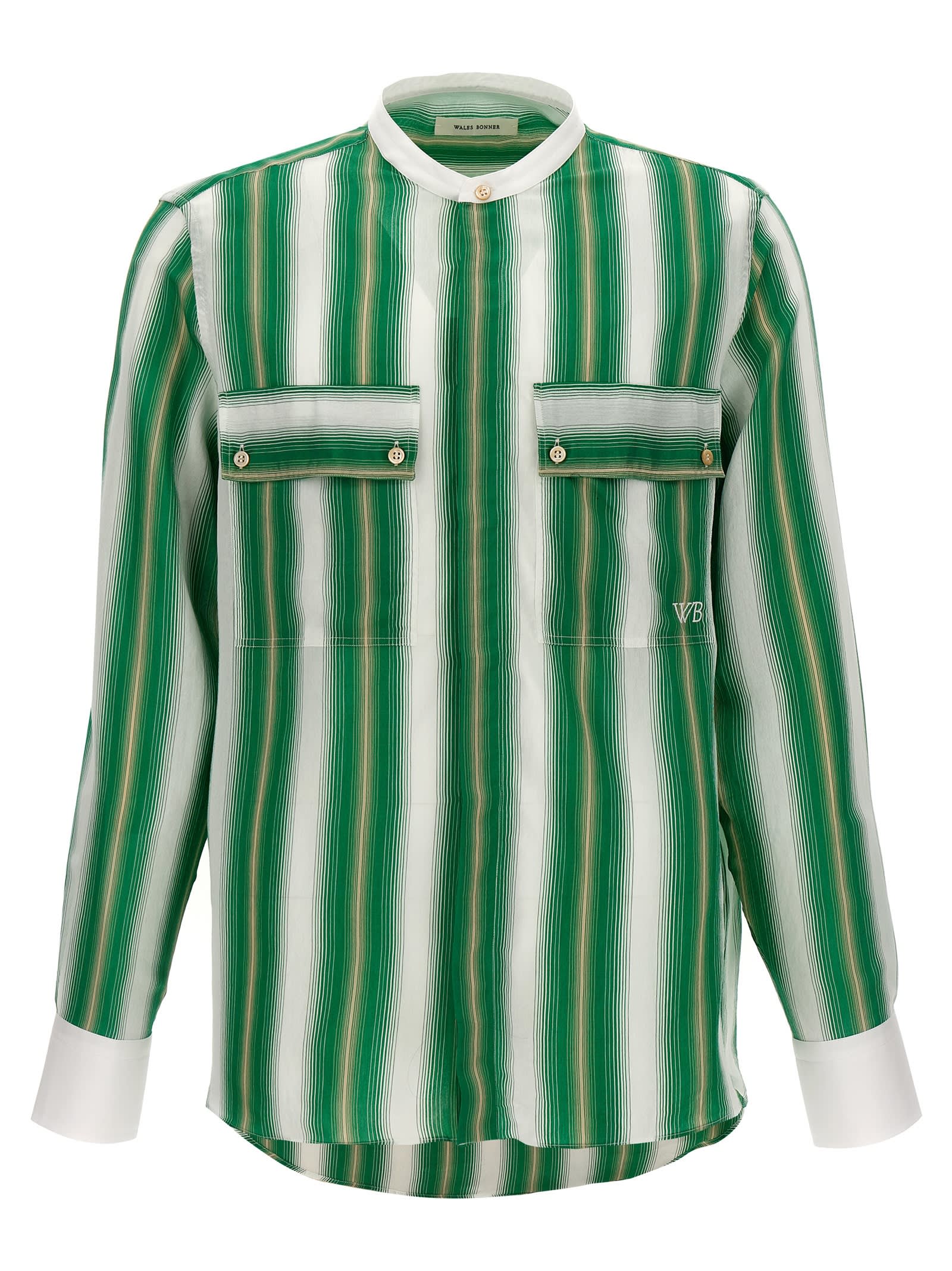 Tシャツ・カットソー WALES BONNER SS24 'Cadence' shirt (MS24SH02VI03 0070) Wales Bonner 'cadence' Shirt | italist