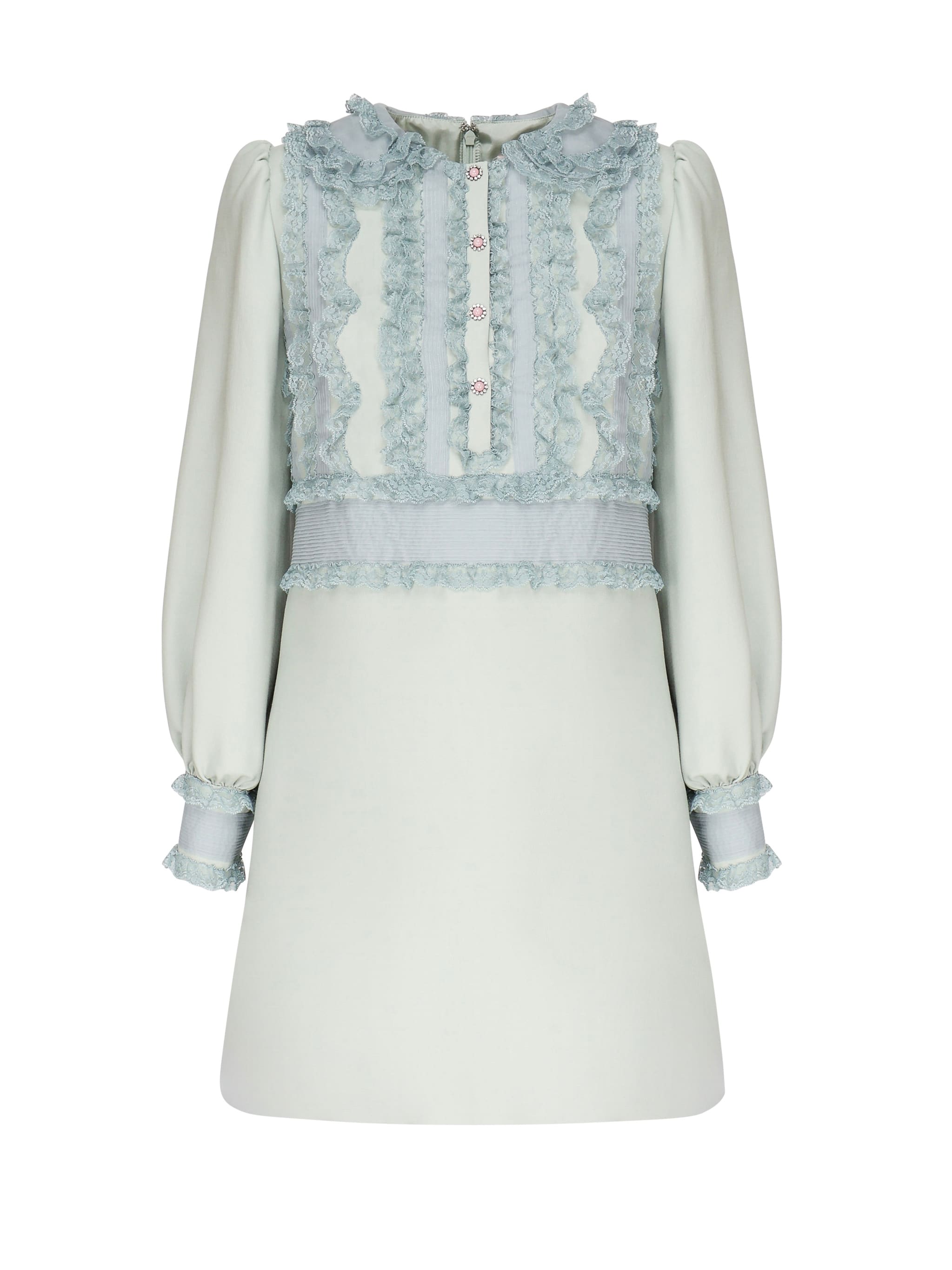 green emerald velvet dress Garavani Embroidered Crepe Couture Dress main image 1