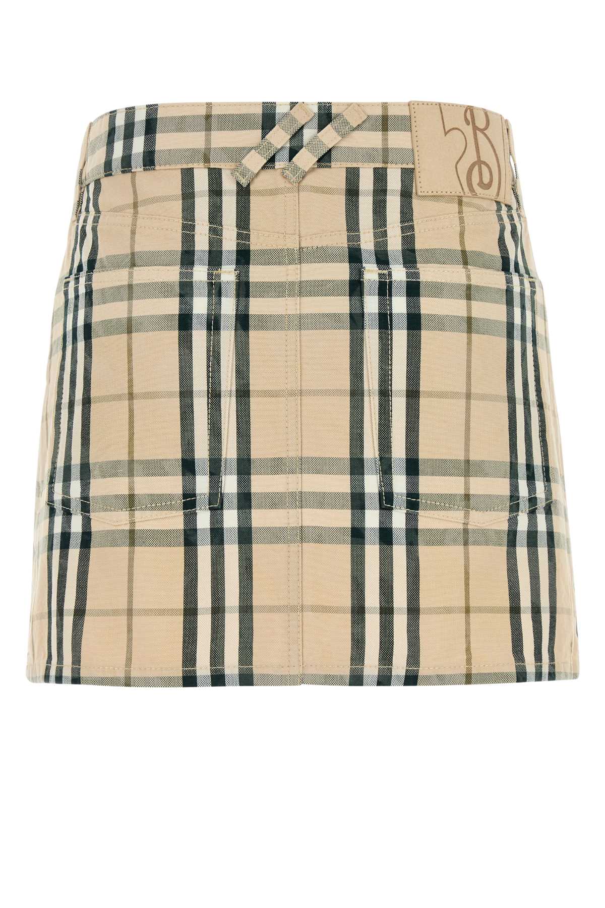 【送料&関税込】Burberry Embroidered Denim Mini Skirt Burberry Embroidered Denim Mini Skirt | italist