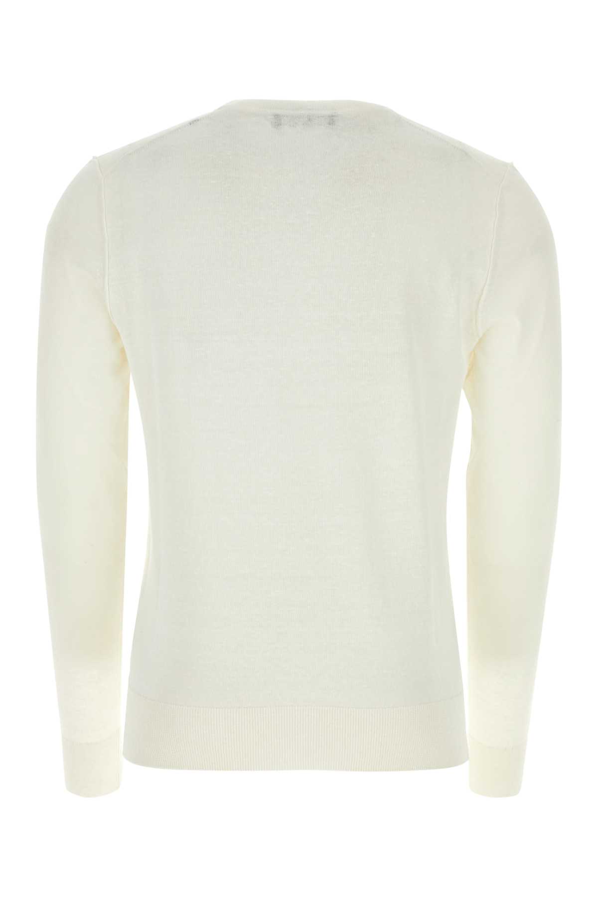 【送料&関税込】Dolce & Gabbana Ivory Linen Blend Sweate 70bdfca1c84b73507a750ad382a280