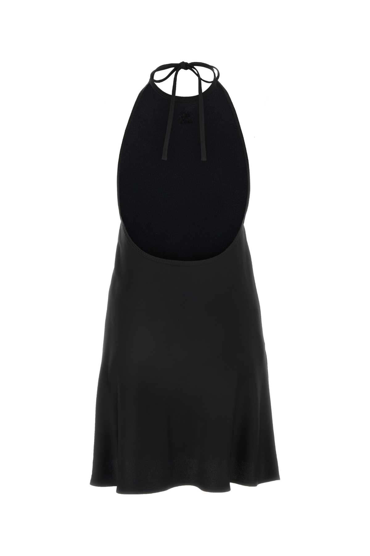 ワンピース MiuMiu FW24 Black satin dress (MF5417SOOO1254 F0002) Miu Miu Black Satin Dress | italist