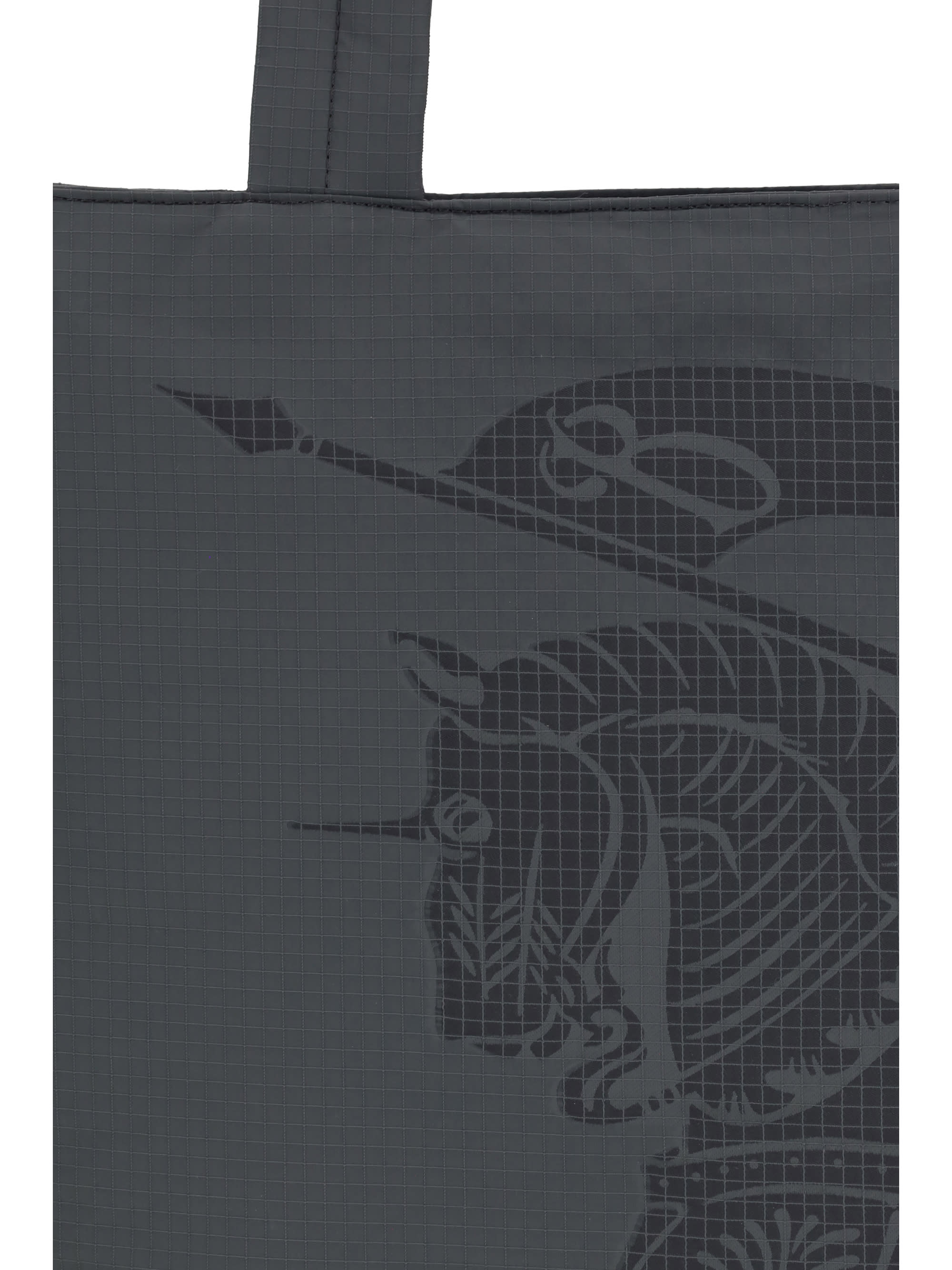 ショルダーバッグ BURBERRY Charcoal Fabric Shopping Bag Burberry Charcoal Fabric Shopping Bag | italist