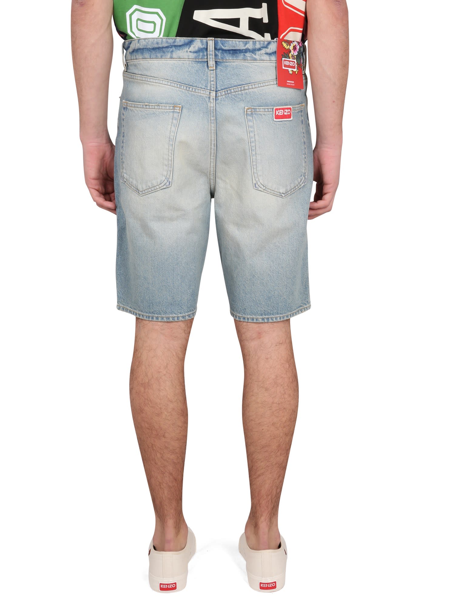 Denim Bermuda Shorts