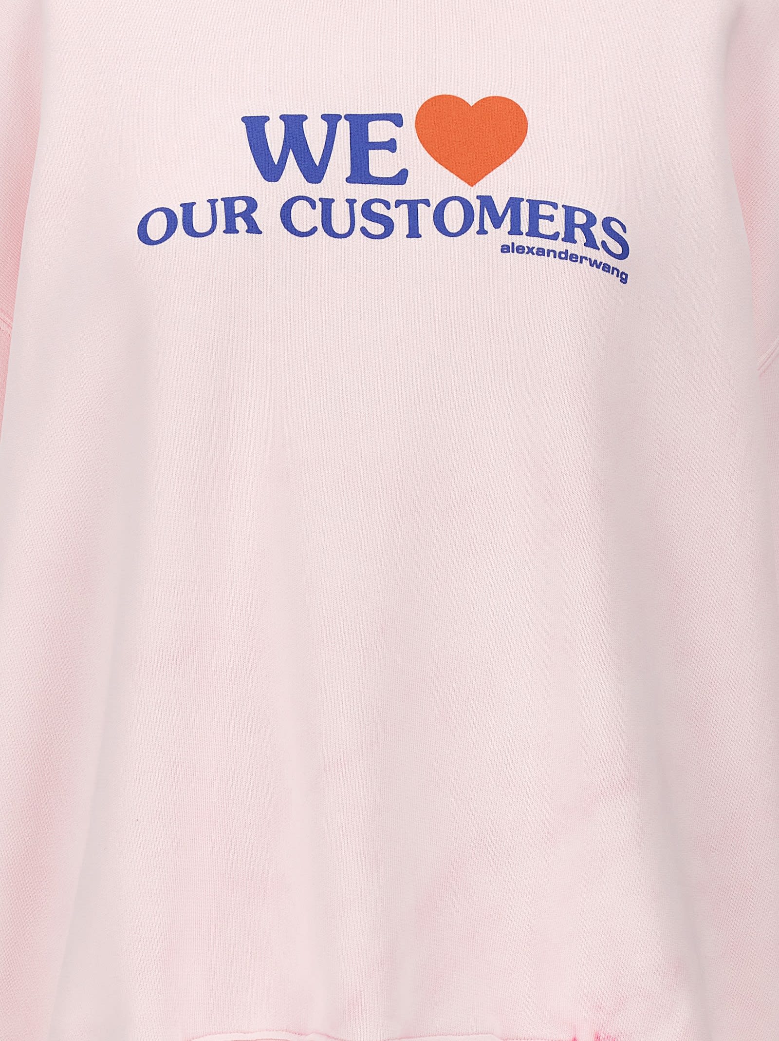Alexander Wang 'we Love Our Customers' Sweatshirt | italist