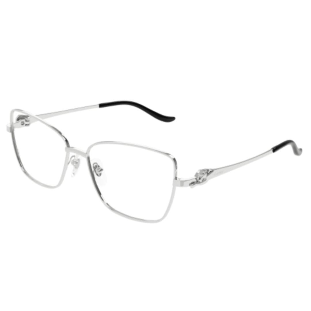 メガネ Cartier Cartier - CT0523O - 002 silver silver transpa Cartier Eyewear Ct0523o-002 Silver-silver-transparent