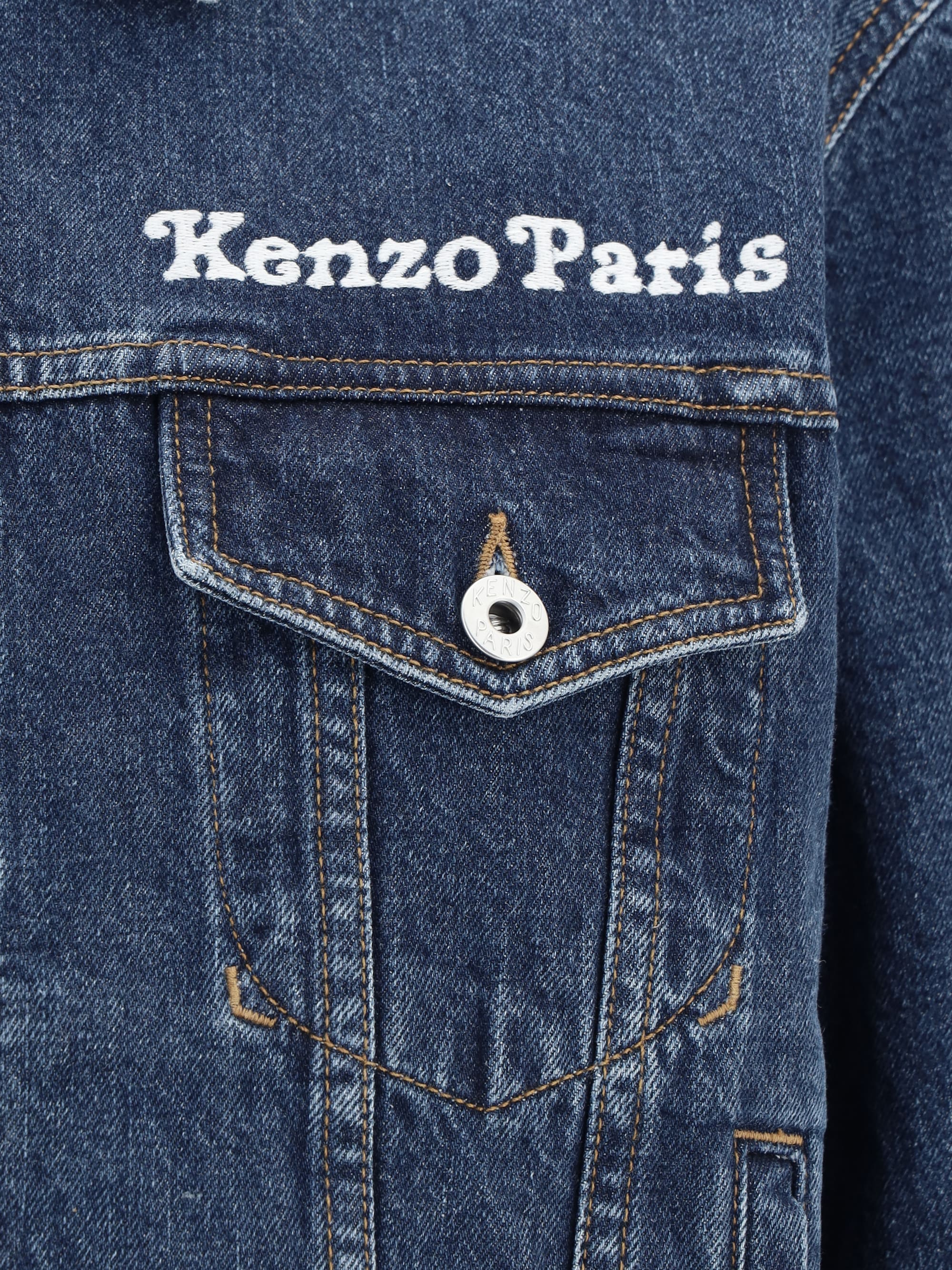 【送料&関税込】Kenzo Maxi Print Denim Jacket Kenzo Maxi Print Denim Jacket | italist