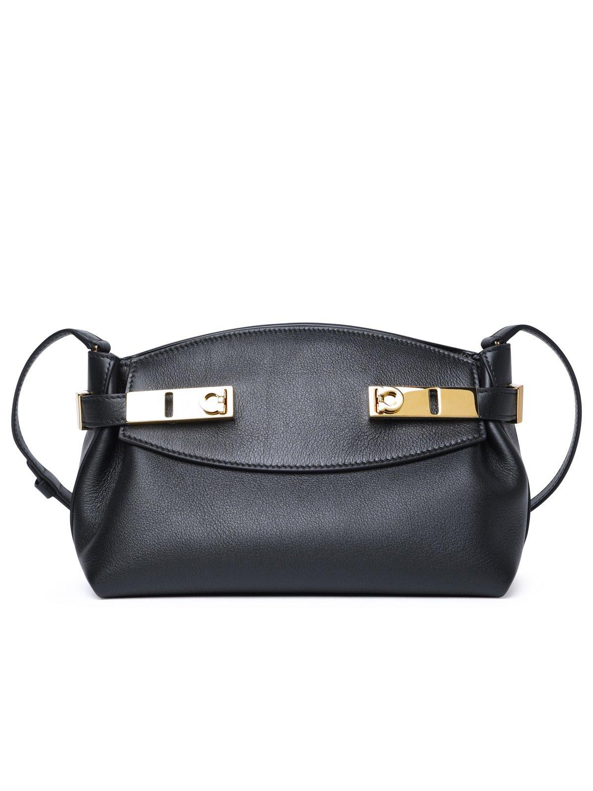 ショルダーバッグ・ポシェット FERRAGAMO BORSA A TRACOLLA DOPPI GANCINI (781033 219867005) Ferragamo Double Gancini Crossbody Bag | Blue | FARFETCH