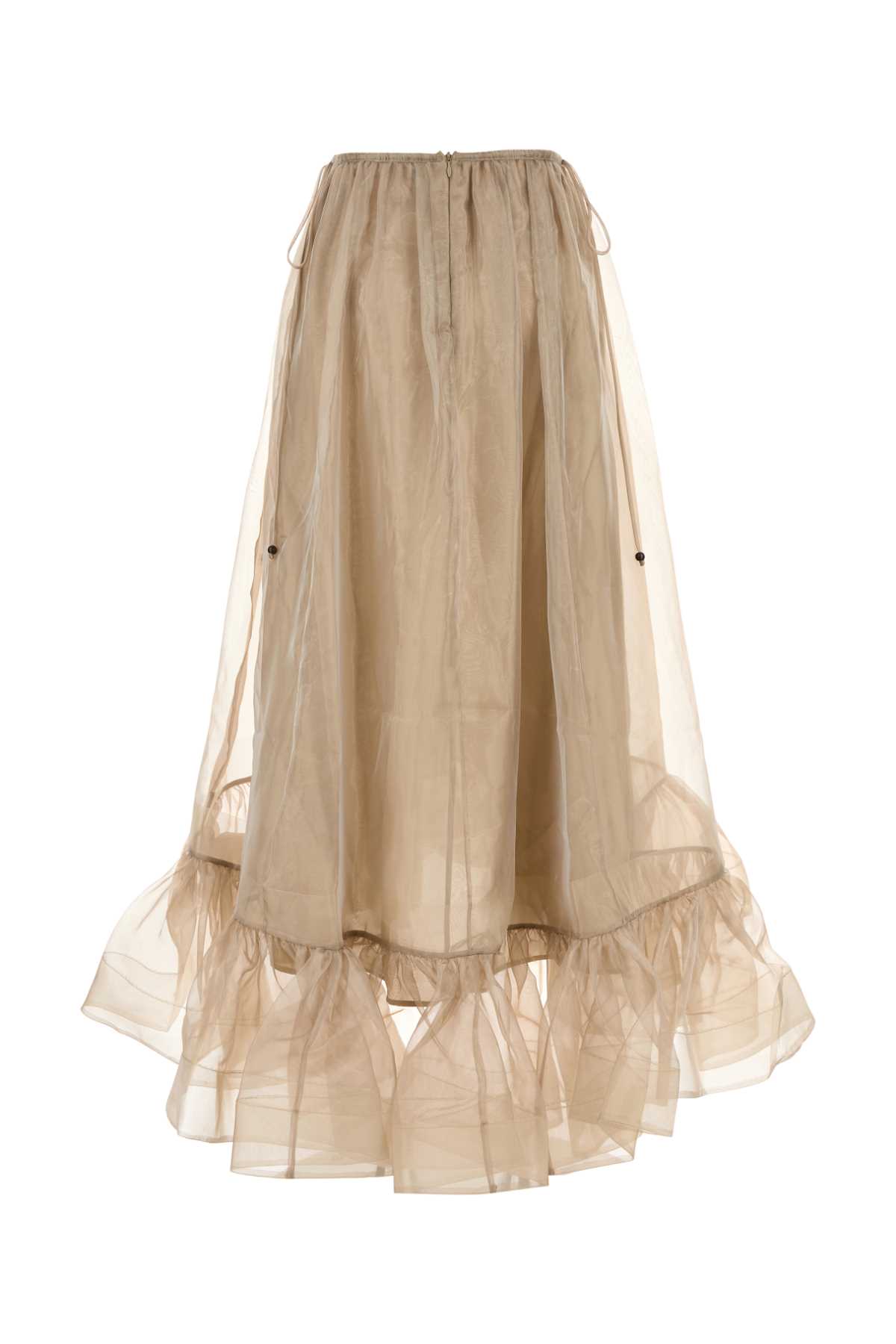 スカート ZIMMERMANN Cappuccino Organza Dawning Skirt Zimmermann Cappuccino Organza Dawning Skirt | italist