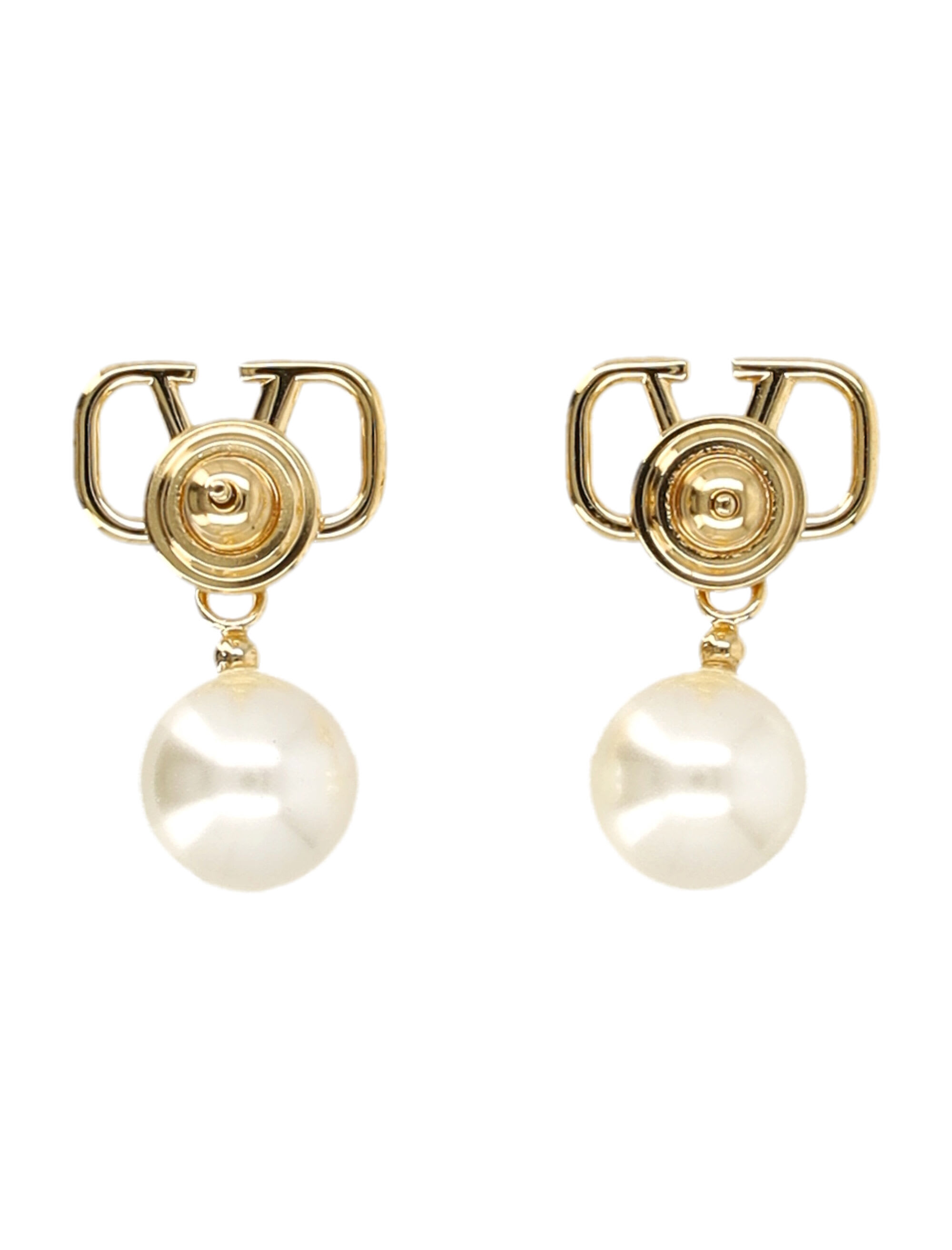 VIP【送料関税込】VALENTINO GARAVANI VLOGO EARRINGS Vlogo Signature Earrings In Metal And Swarovski® Crystals