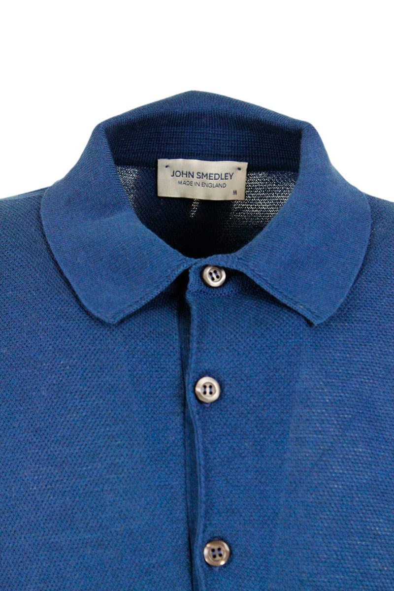 John Smedley Short-sleeved Polo Shirt In Extrafine Piqué
