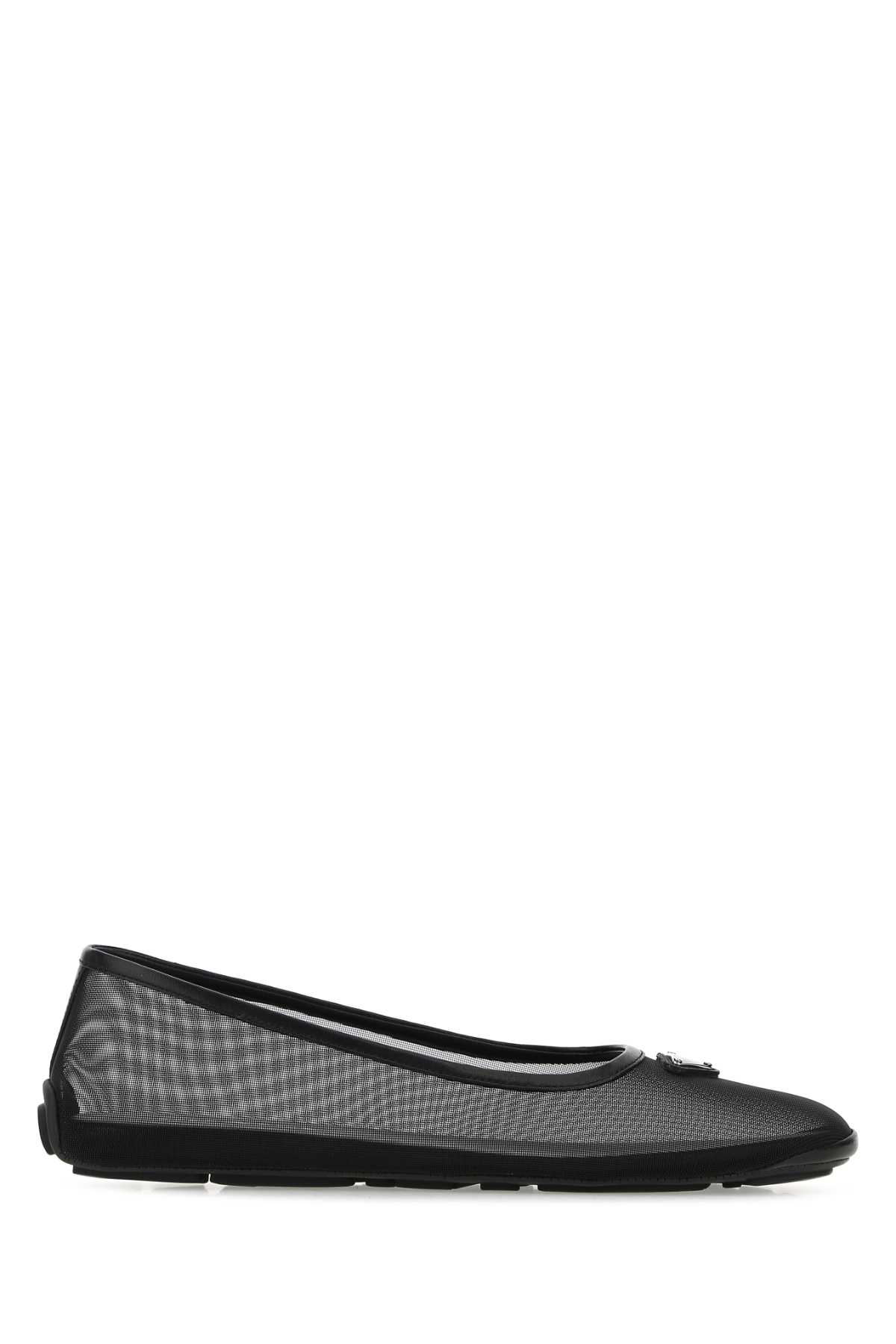フラットシューズ PRADA Black Mesh Ballerinas Prada Black Mesh Ballerinas | italist