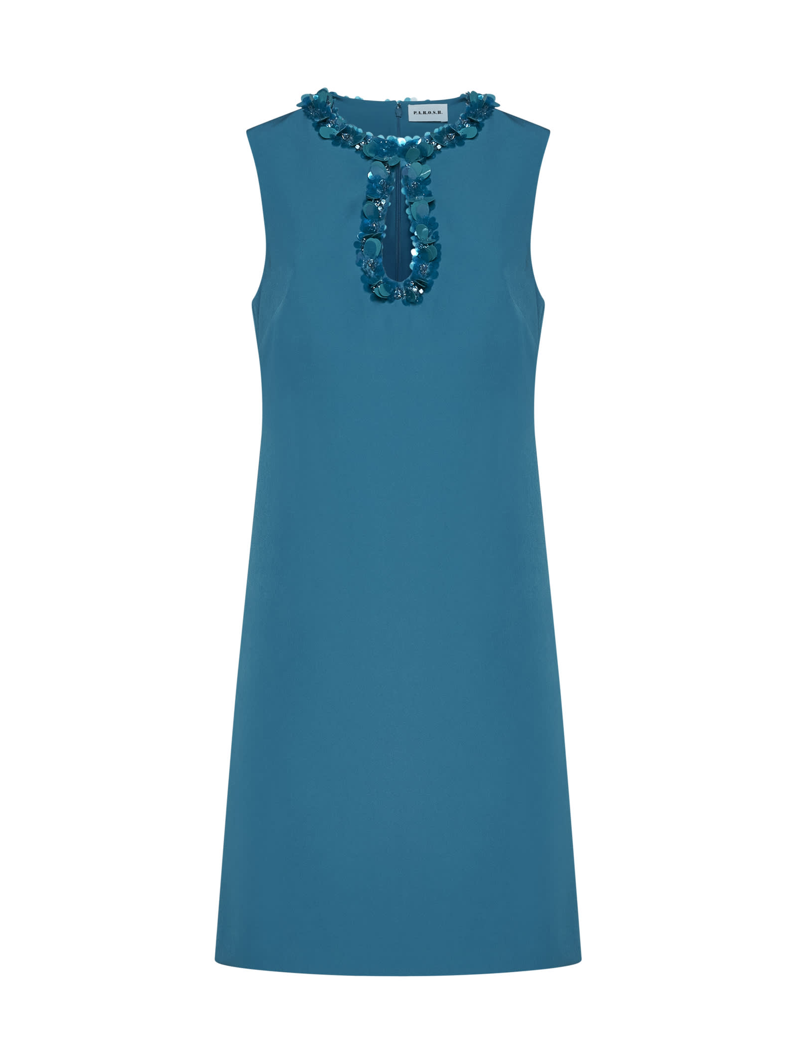 puppy 3d embroidered dress