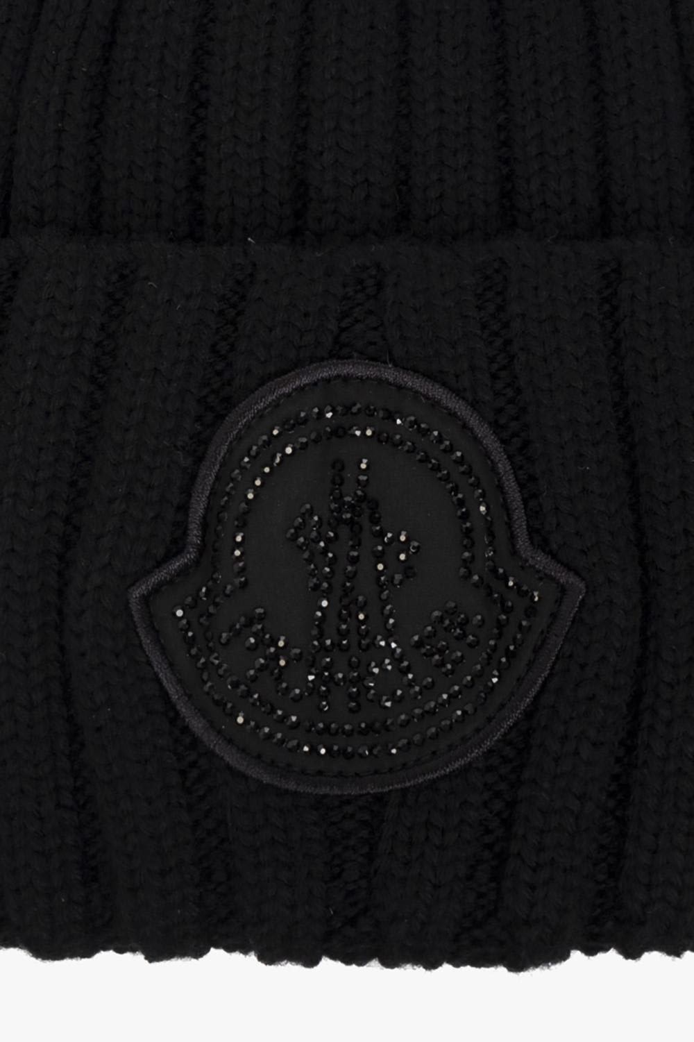 Moncler Logo Beanie Hat 'Black' - 3B00048M1131999