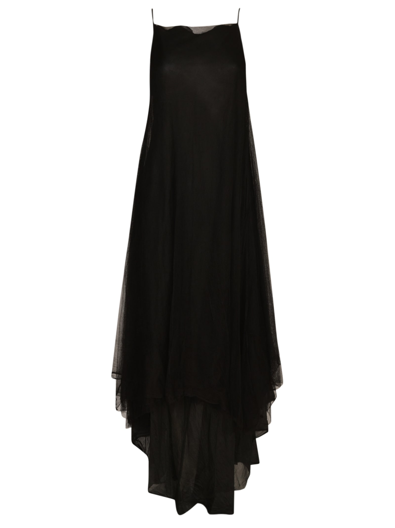 sleeveless long-length dress