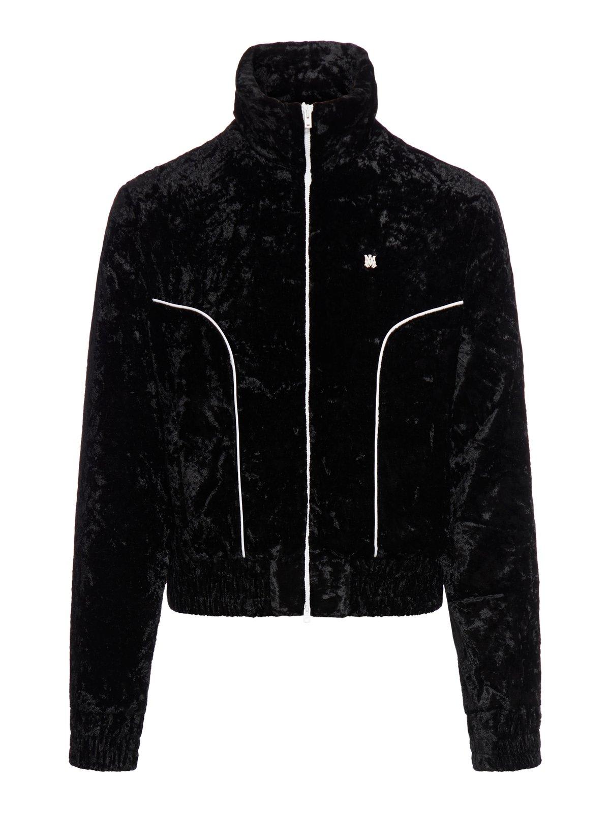 AMIRI Crushed-velvet Zip-up Track Jacket | italist