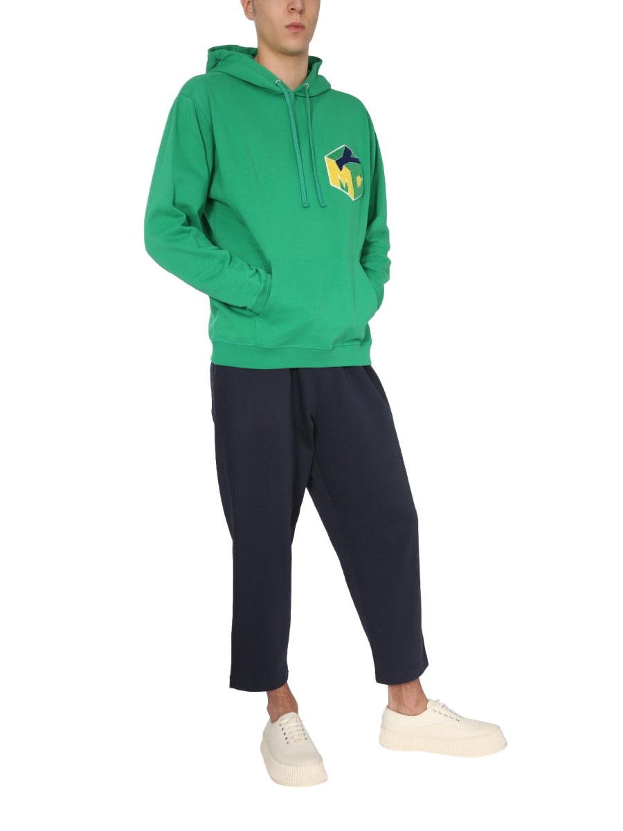 パーカー・フーディ YMC SS21 TRUGOY HOODED SWEATSHIRT (P7QAP_Y075GREEN) YMC Trugoy Hooded Sweatshirt | italist