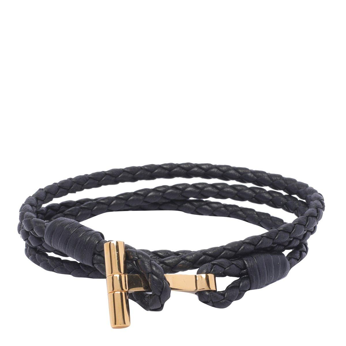 Tom Ford Logo Plaque Braided Bracelet | italist