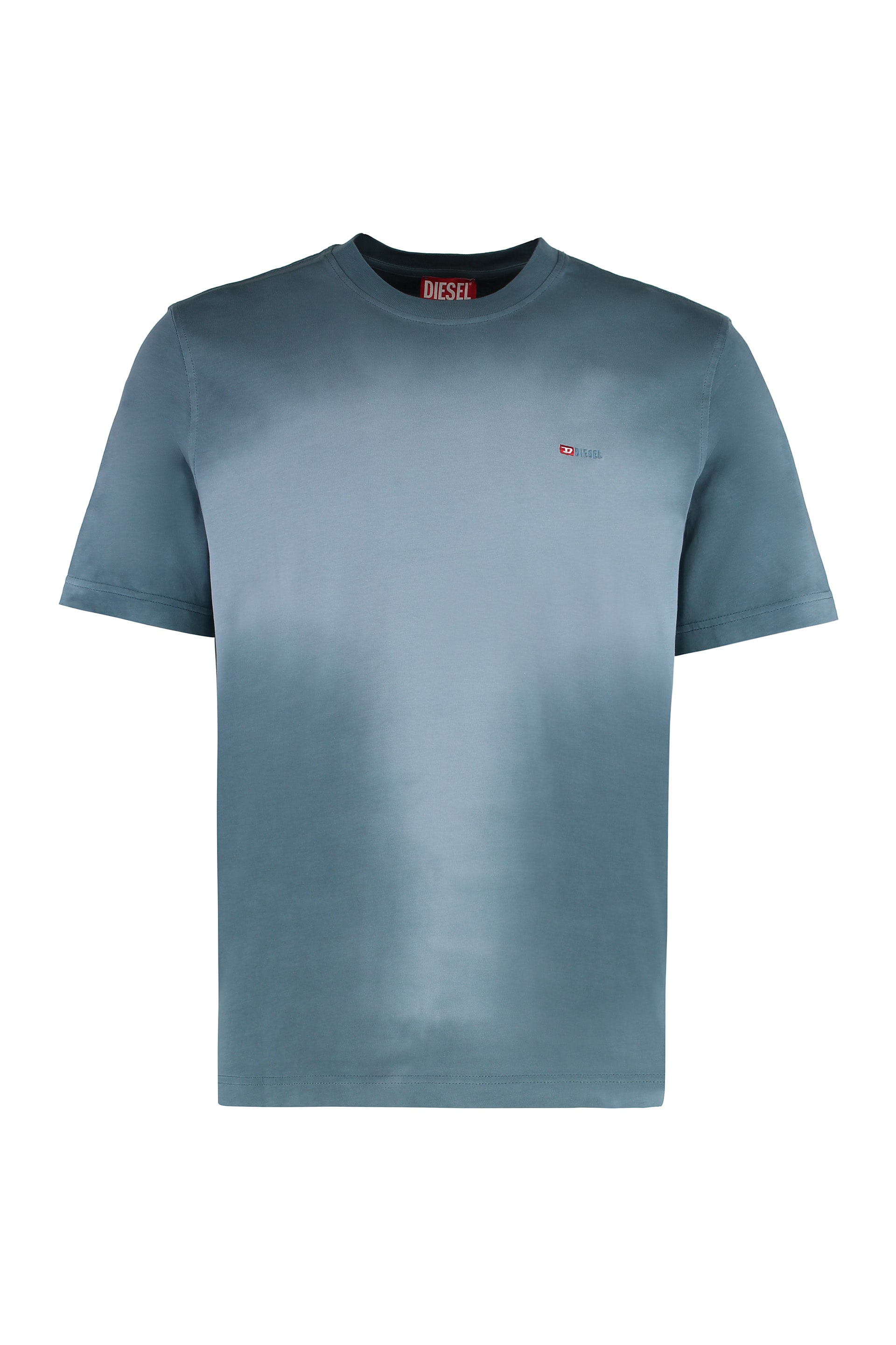 ★DIESEL★ T Adjust R15 T-Shirt Teal Blue A166210PKAL89M A16 Diesel T-adjust-r15 Cotton Crew-neck T-shirt | italist