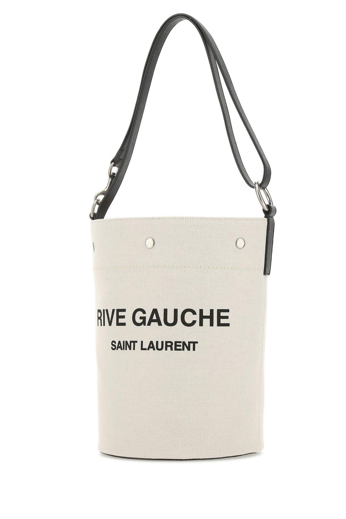 ショルダーバッグ SAINT LAURENT IVORY LEATHER RIVE DE GAUCHE BUCKET BAG Saint Laurent Ivory Canvas Rive Gauche Bucket Bag | italist