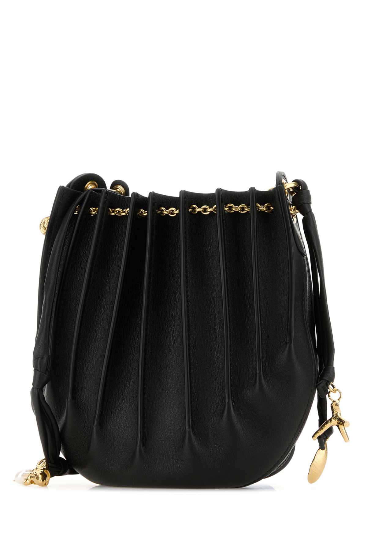 Chloé Black Leather Sea Treasures Crossbody Bag | italist