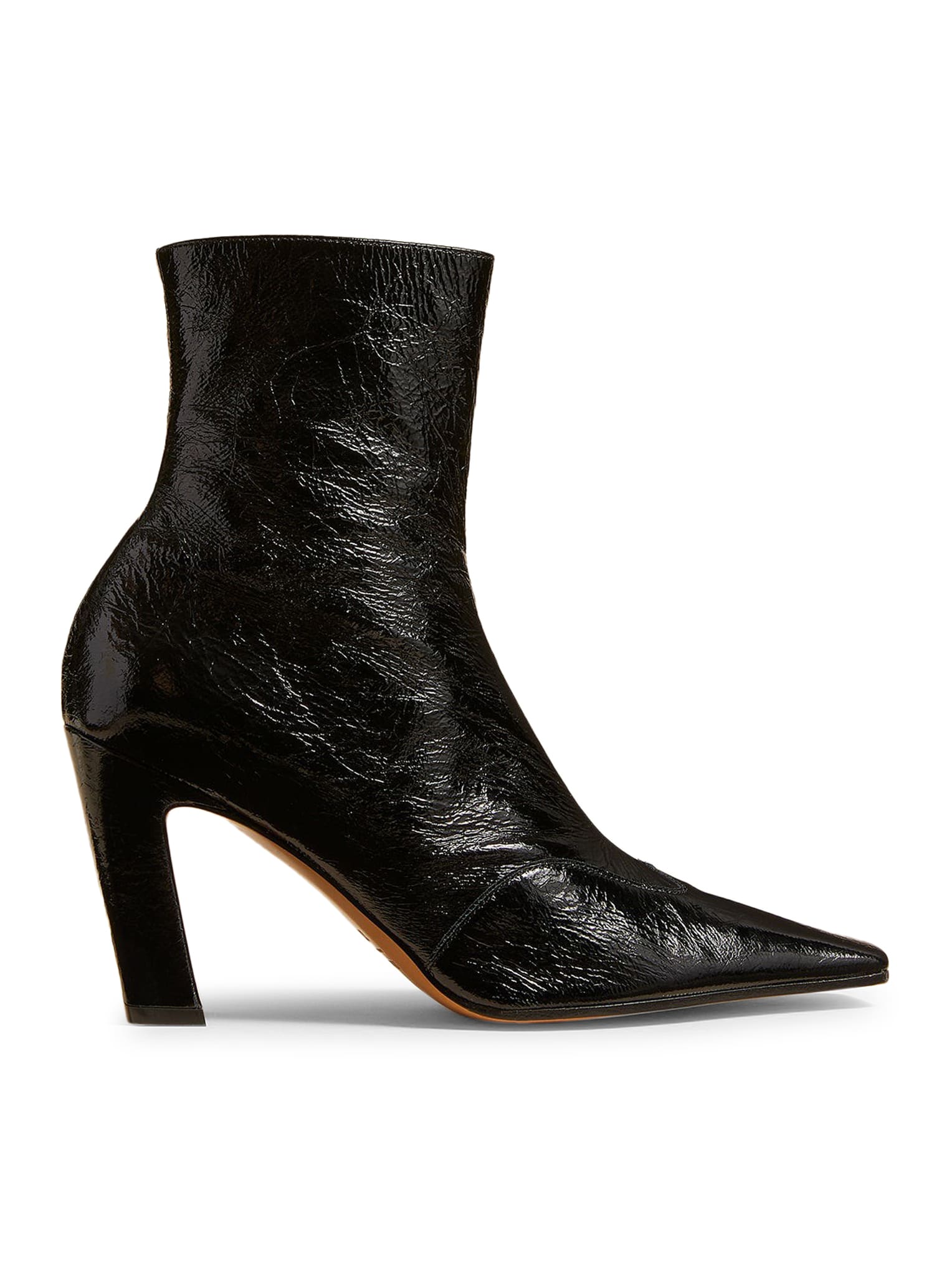 Khaite The Nevada Stretch High Boot In Black Crinkled