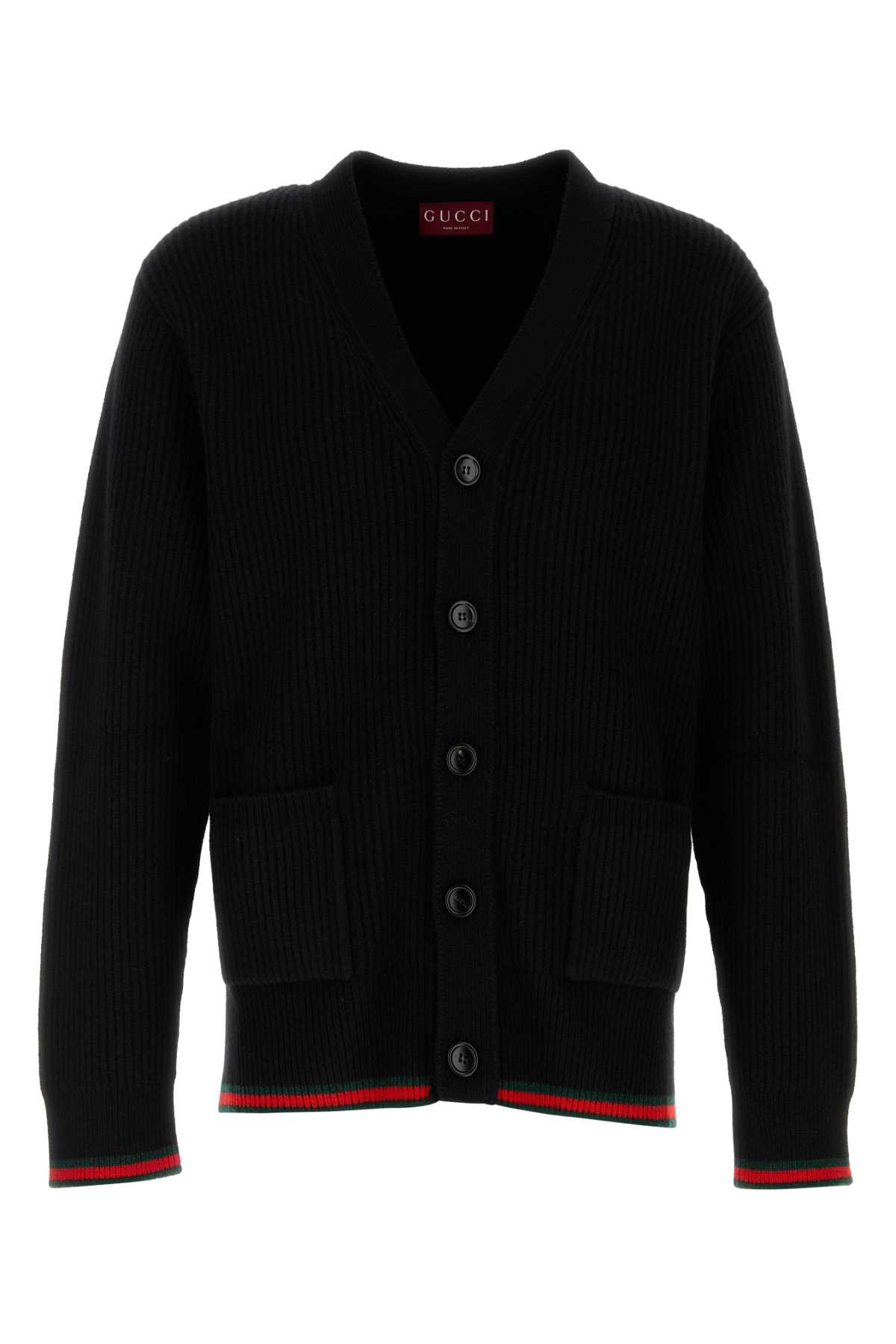 Gucci Black Wool Blend Cardigan | italist Gucci Black Wool Blend Cardigan | italist