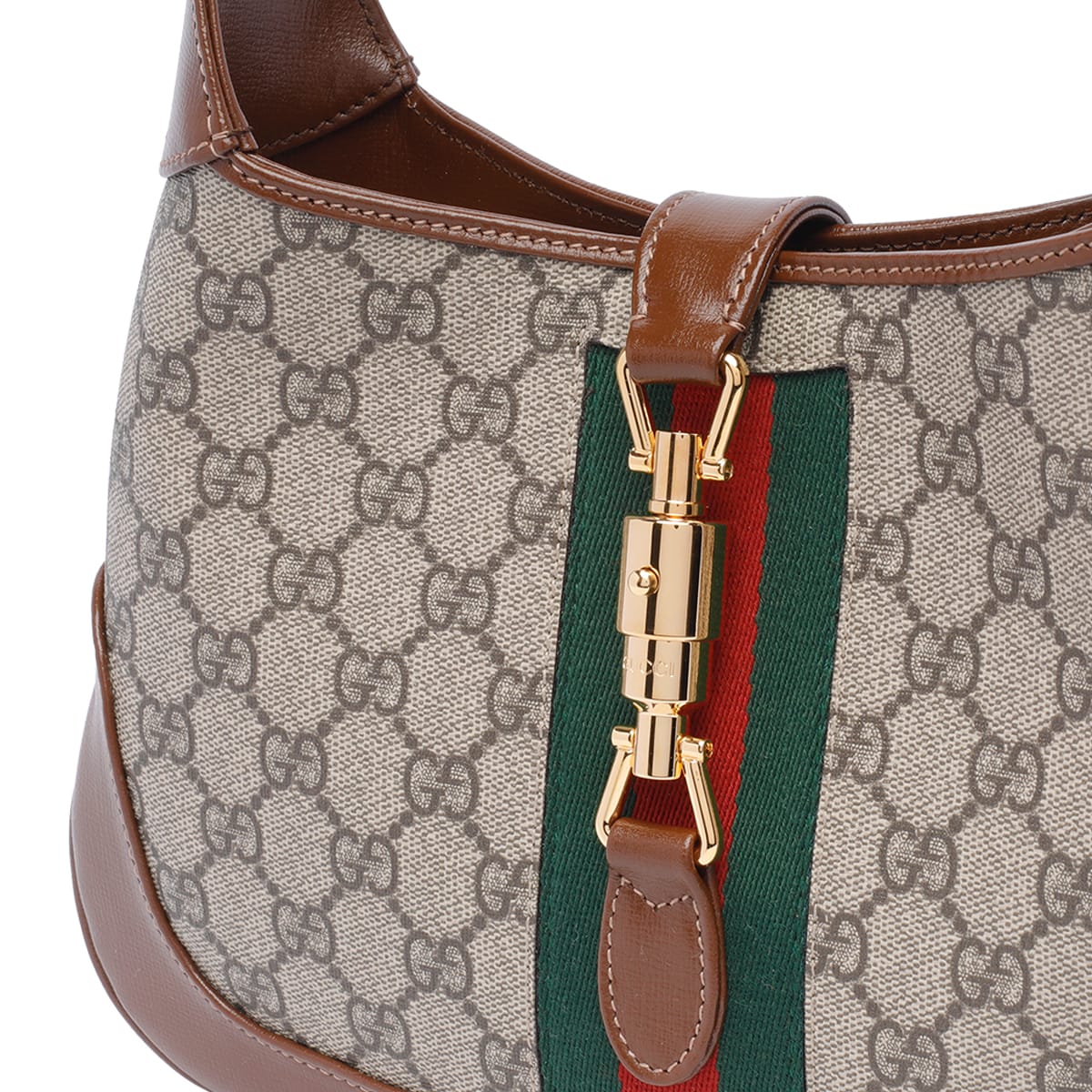 【GUCCI】JACKIE 1961 SMALL SHOULDER BAG●636706HUHHG8565 Gucci Jackie 1961 Mini Shoulder Bag - Beige/Ebony GG Supreme