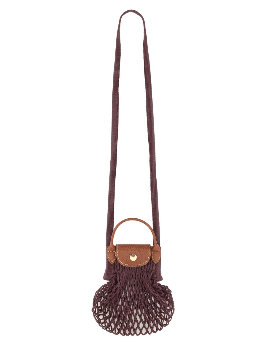 23*秋冬 最新色【国内発送】LE PLIAGE FILET XS ポシェット bag Le Pliage Filet XS Mesh bag Black - Canvas | Longchamp US
