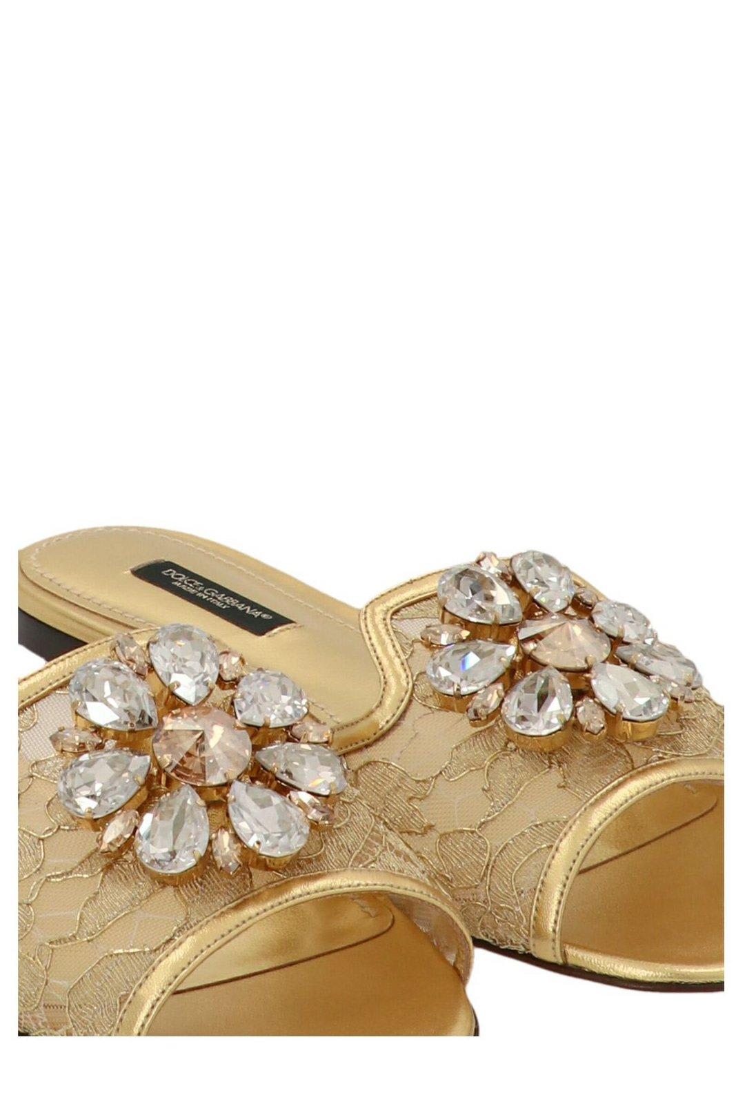 Dolce & Gabbana Embellished Slip-on Sandals | italist