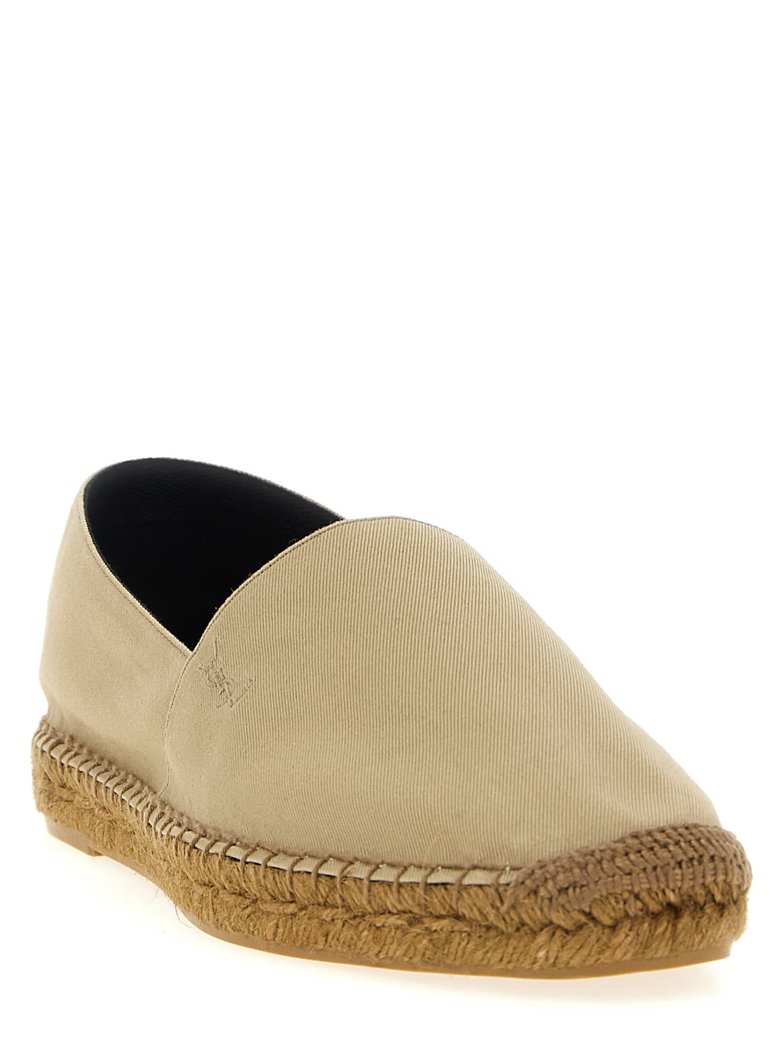 【関税＆送料込み】Saint Laurent Cotton Espadrilles espadrilles in cotton gabardine | Saint Laurent | YSL PT