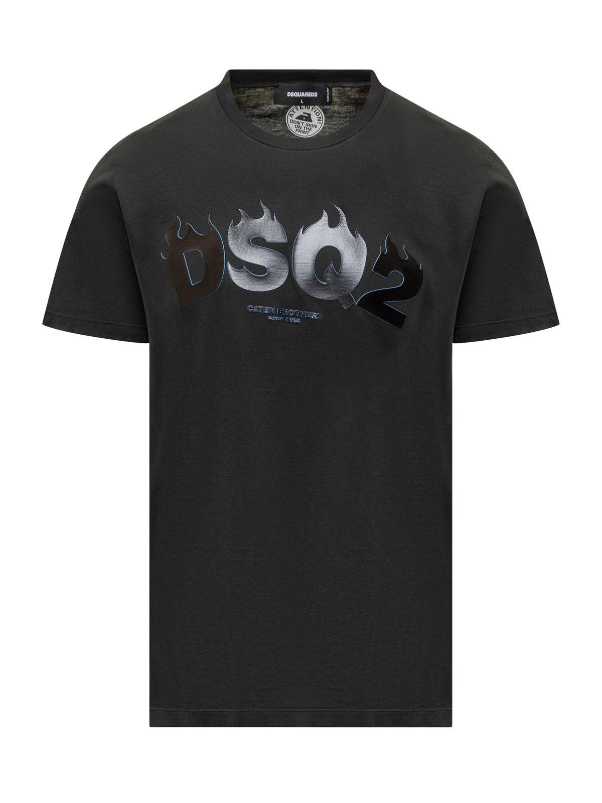 Dsquared2 Logo-stamp Crewneck T-shirt | italist