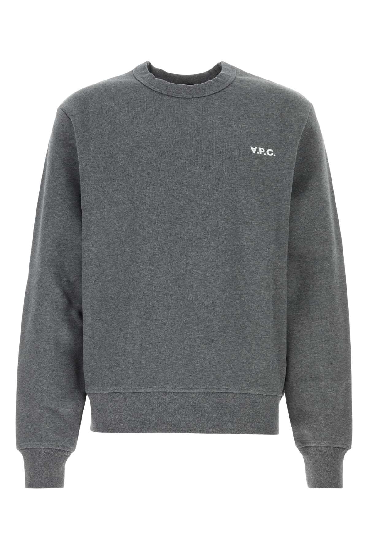 【関税込み】Valentin Sweat - A.P.C. - Cotton - Grey A.P.C. Dark Grey Cotton Sweatshirt | italist
