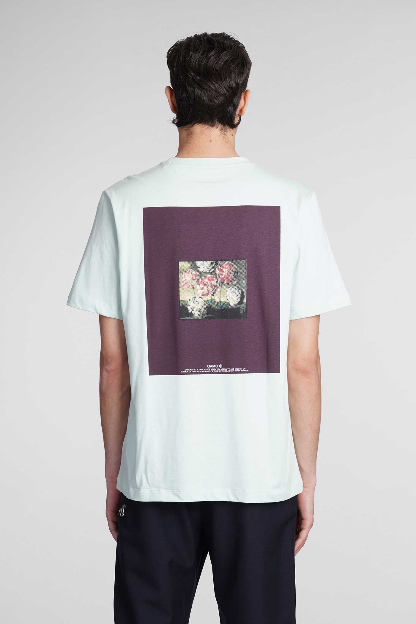 ★OAMC★ Peak T-shirt Polvere 23E28OAJ14COT00744462 23E28OAJ OAMC Bloom T-shirt In Green Cotton | italist