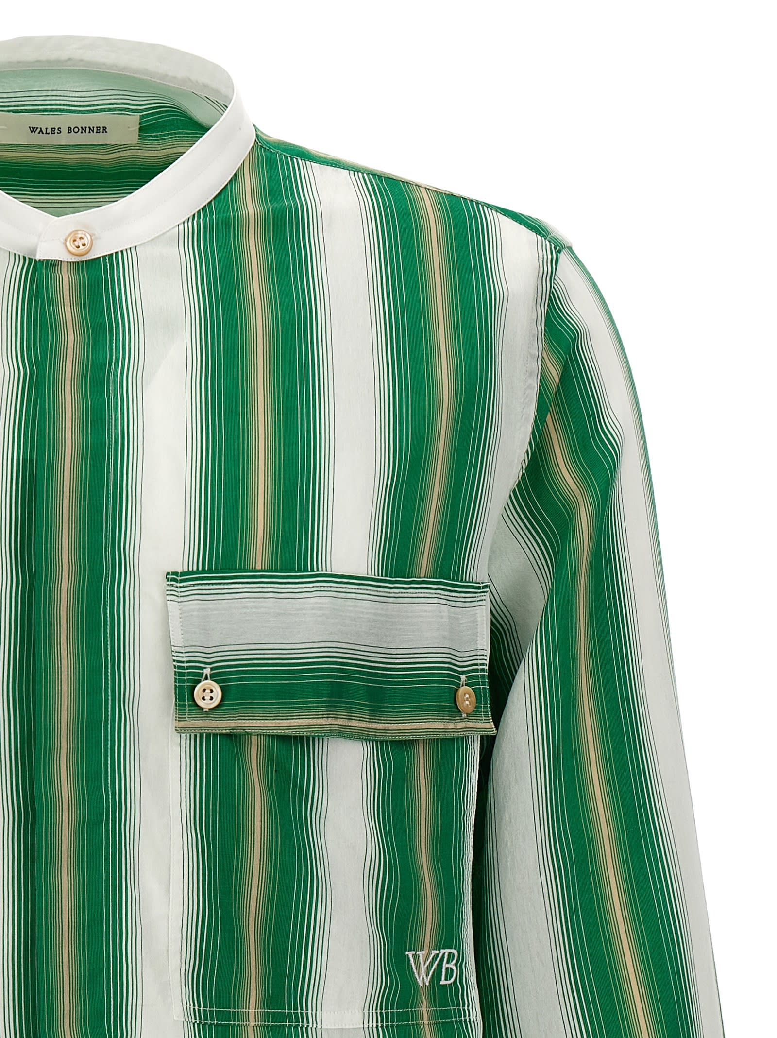 Tシャツ・カットソー WALES BONNER SS24 'Cadence' shirt (MS24SH02VI03 0070) Wales Bonner 'cadence' Shirt | italist