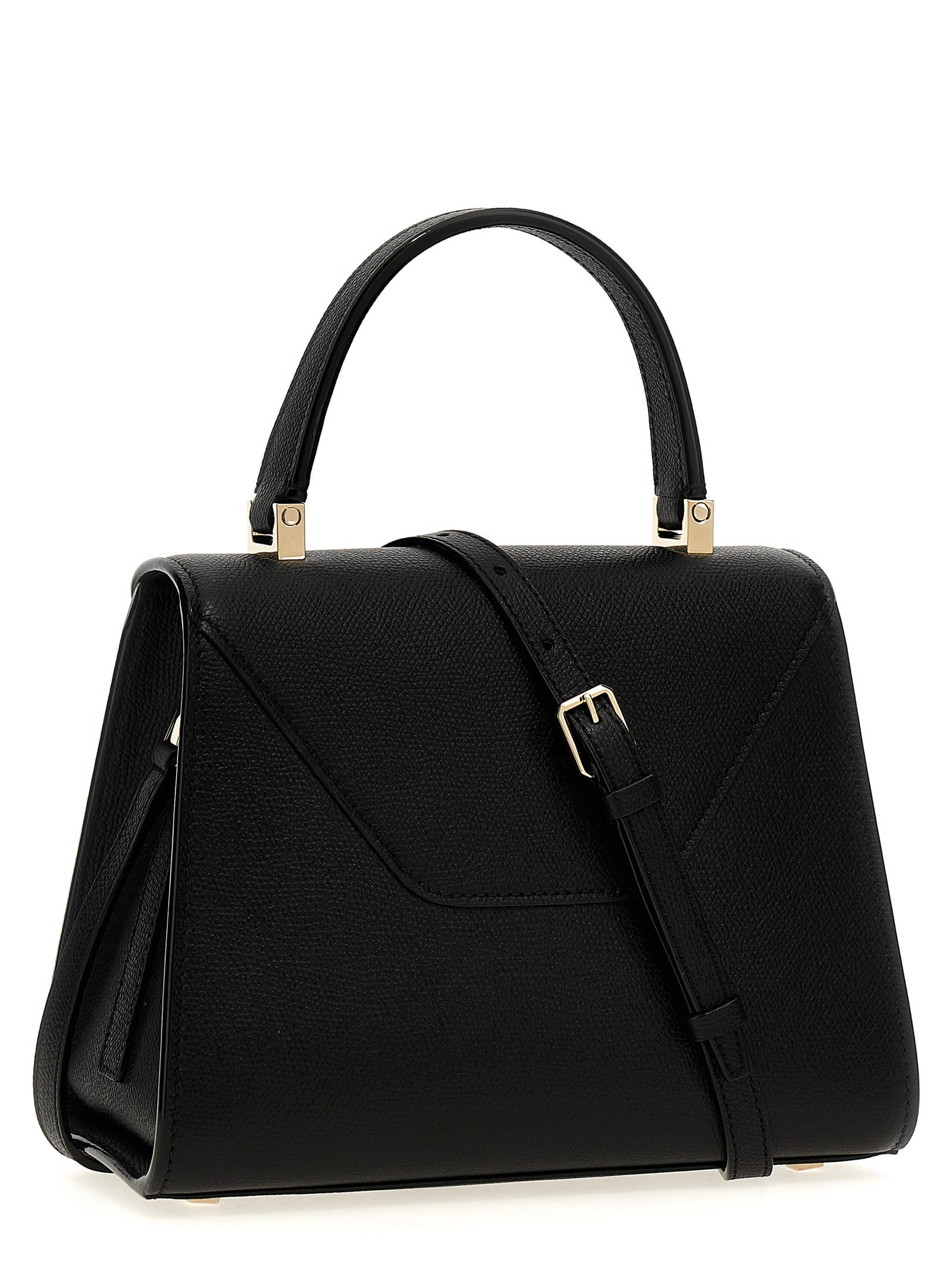 【関税込み】VALEXTRA Iside' small handbag Beige Leather Mini top handle bag with strap | Valextra Iside