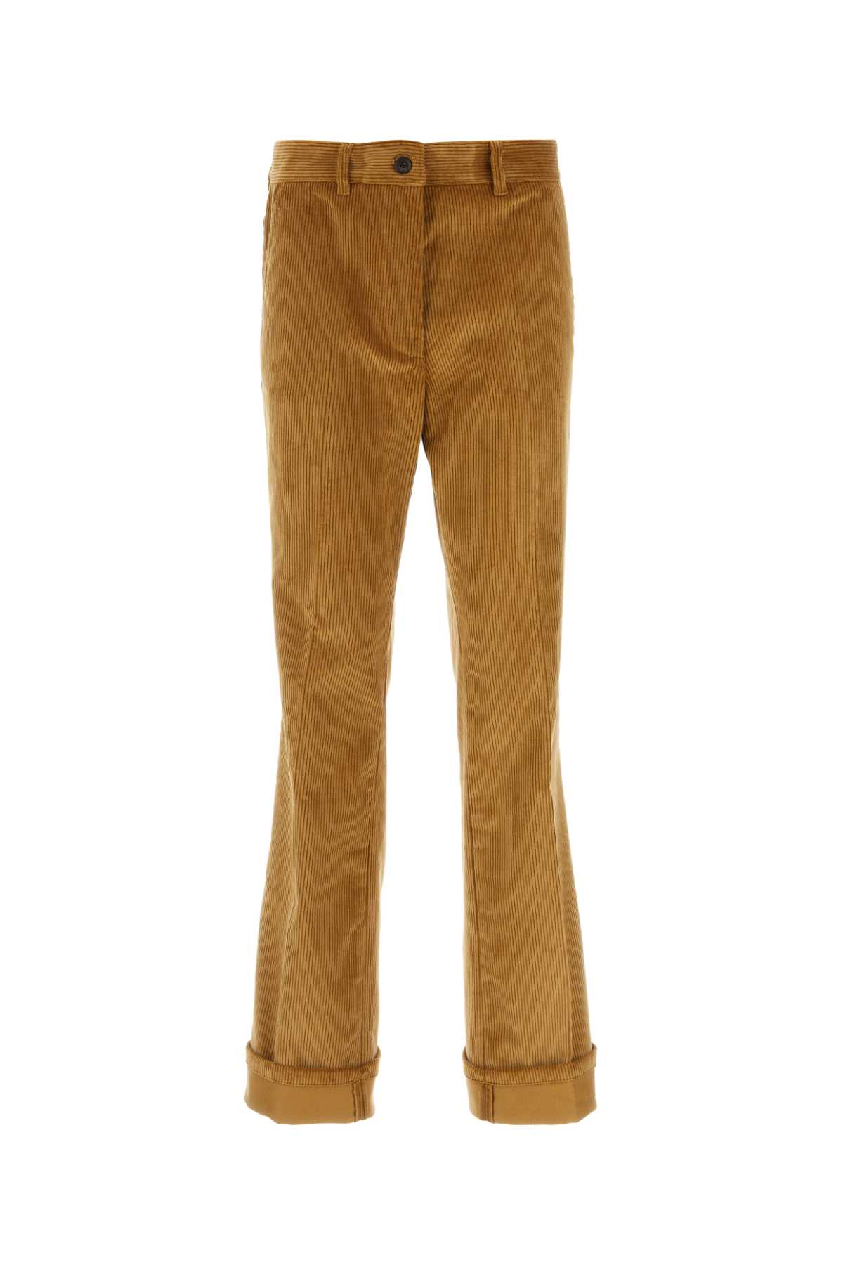 パンツ Miu Miu Camel Corduroy Pant Miu Miu Camel Corduroy Pant | italist