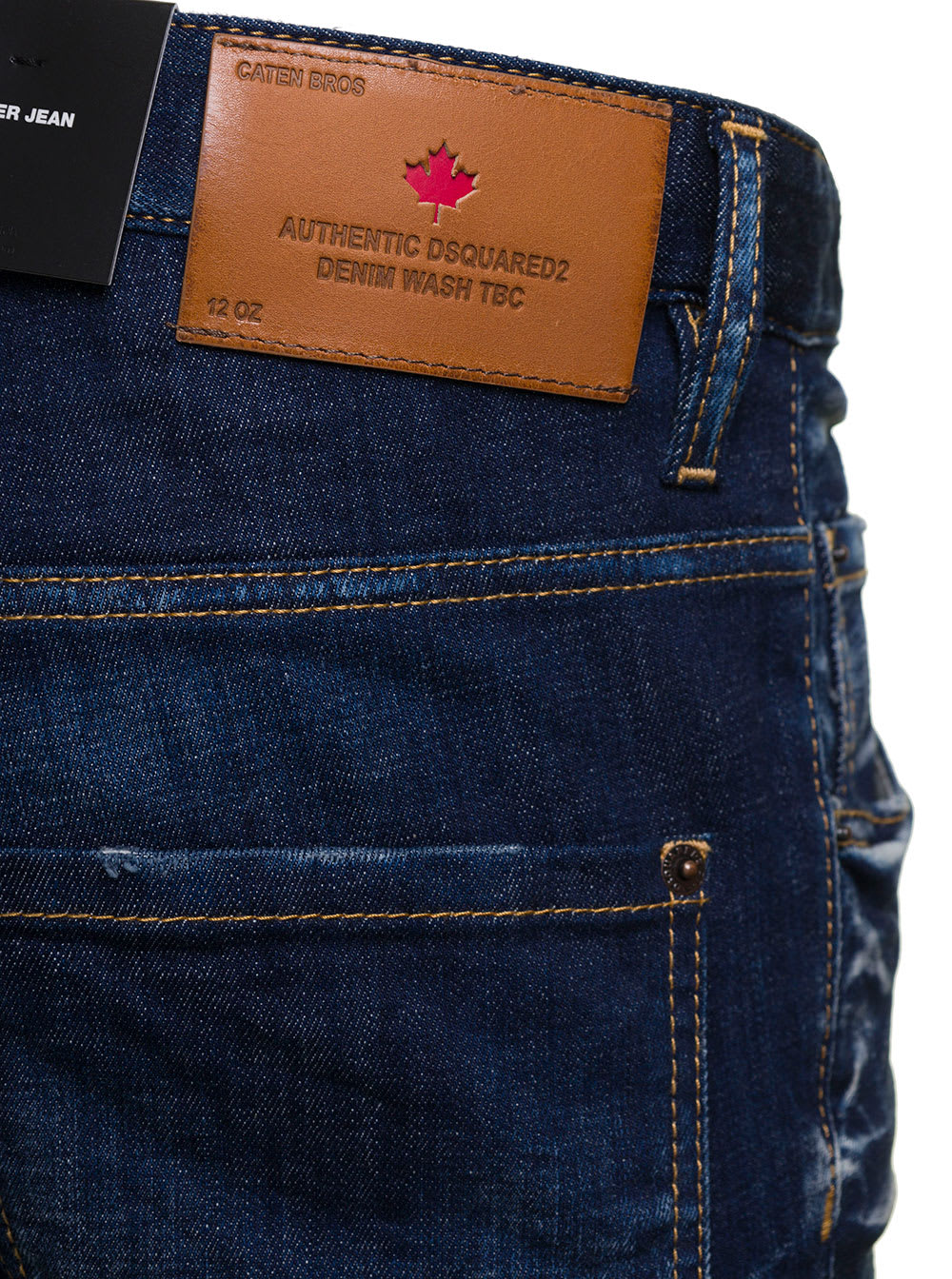 Dsquared2 ロコハッチテハトレックシンス S72LB0651S30733 900 Kiodo Leather Jacket