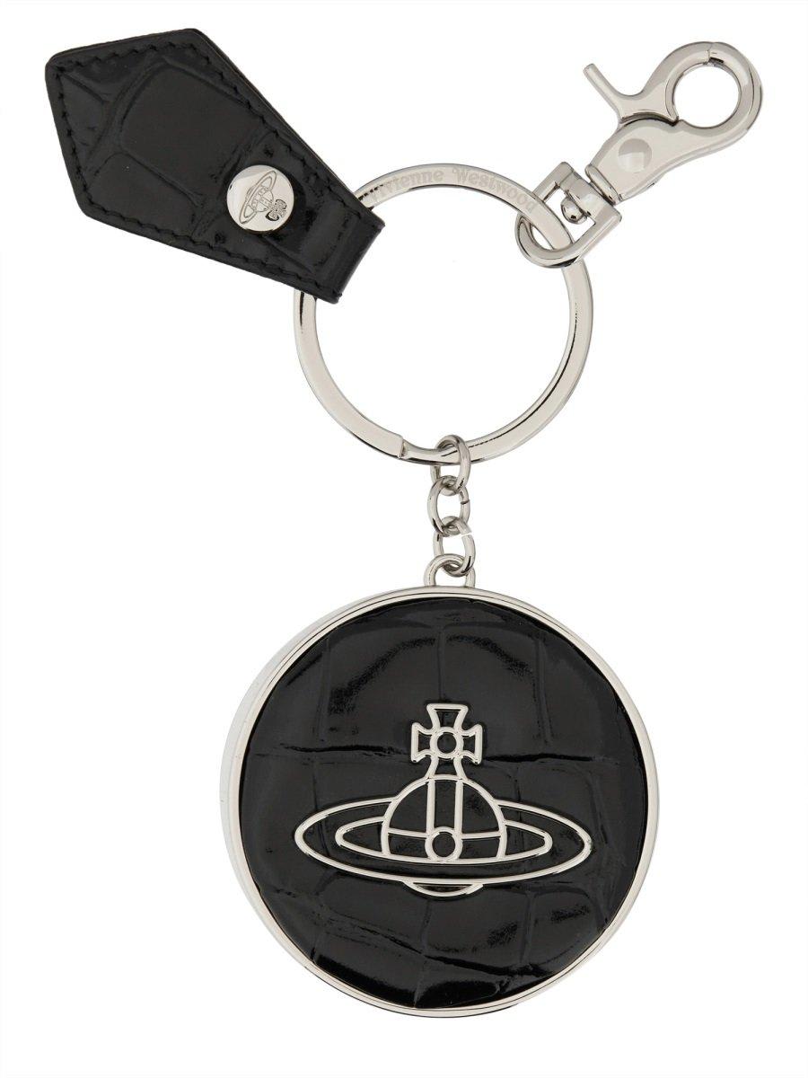 【送料&関税込】Vivienne Westwood Logo Patch Embossed Keyrin Vivienne Westwood Logo Patch Embossed Keyring | italist