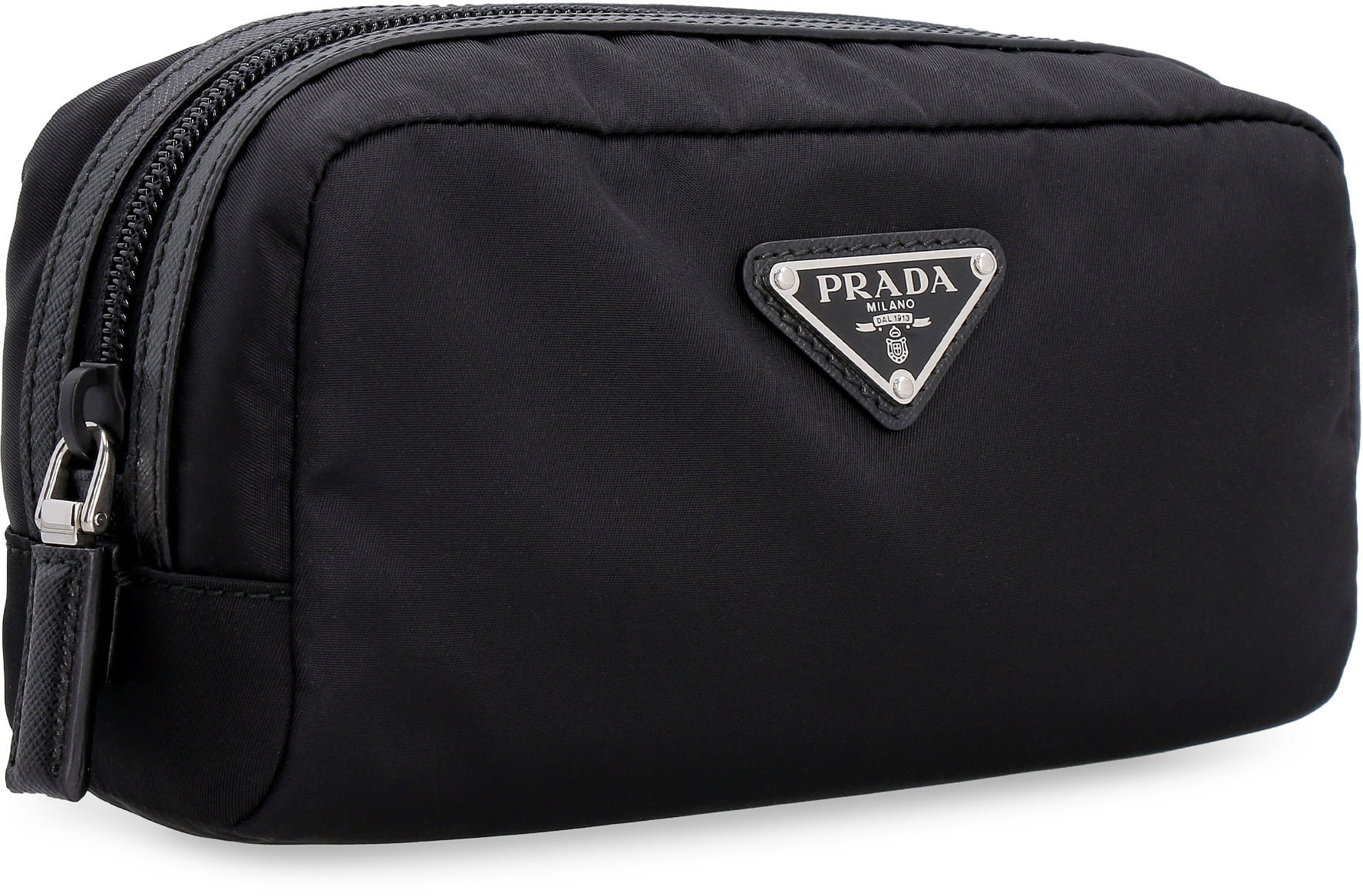 Prada - Black Nylon Small Zip Cosmetic Case