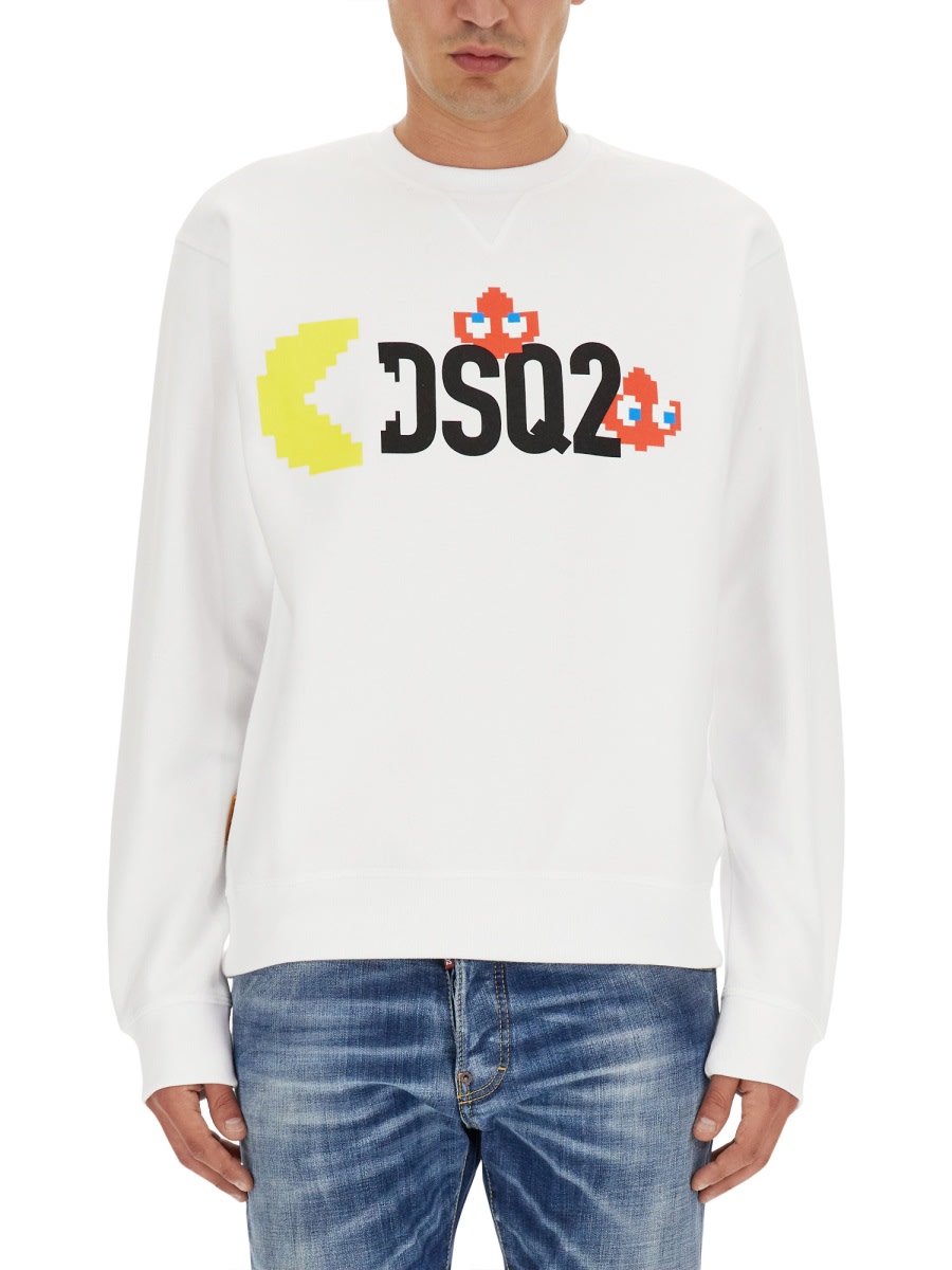 スウェット・トレーナー D SQUARED2 DSQUARED X PAC-MAN COTTON SWEATSHIRT Dsquared2 Dsquared X Pac-man Sweatshirt | italist