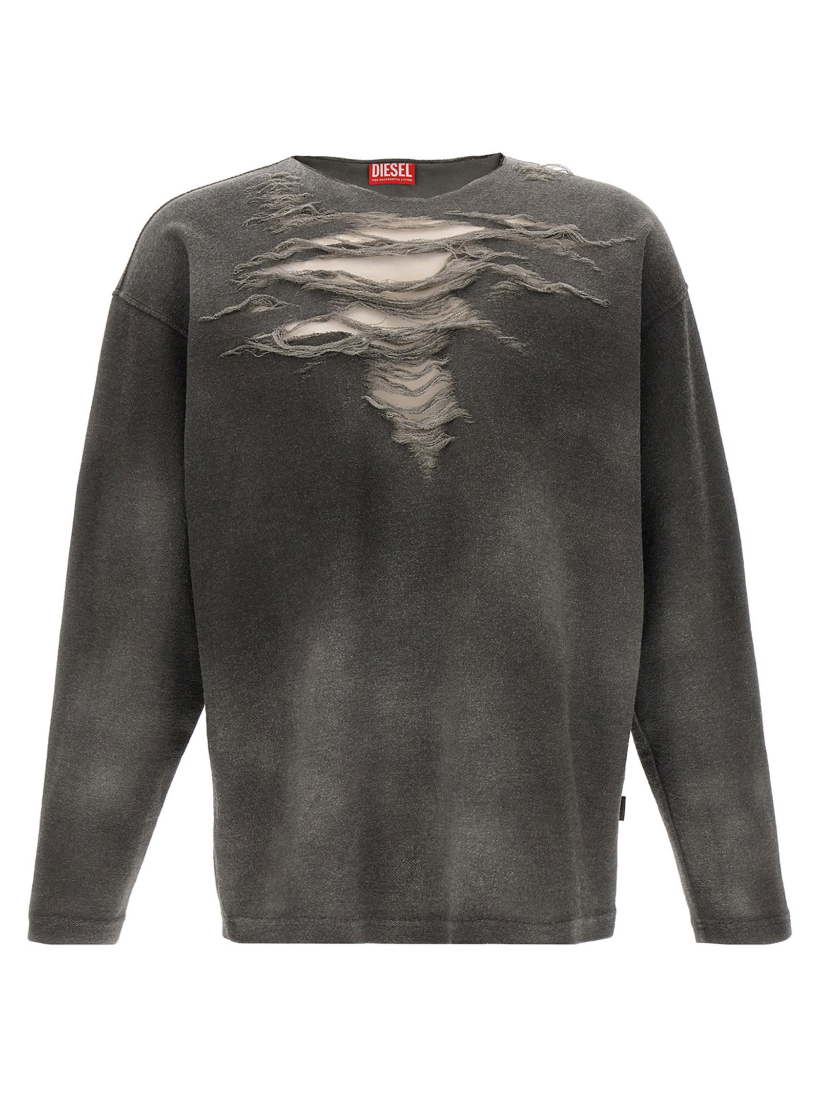 Tシャツ・カットソー DIESEL SS25 'S-Ruben' sweatshirt (A182160PLAI 9AW) Diesel 's-ruben' Sweatshirt | italist