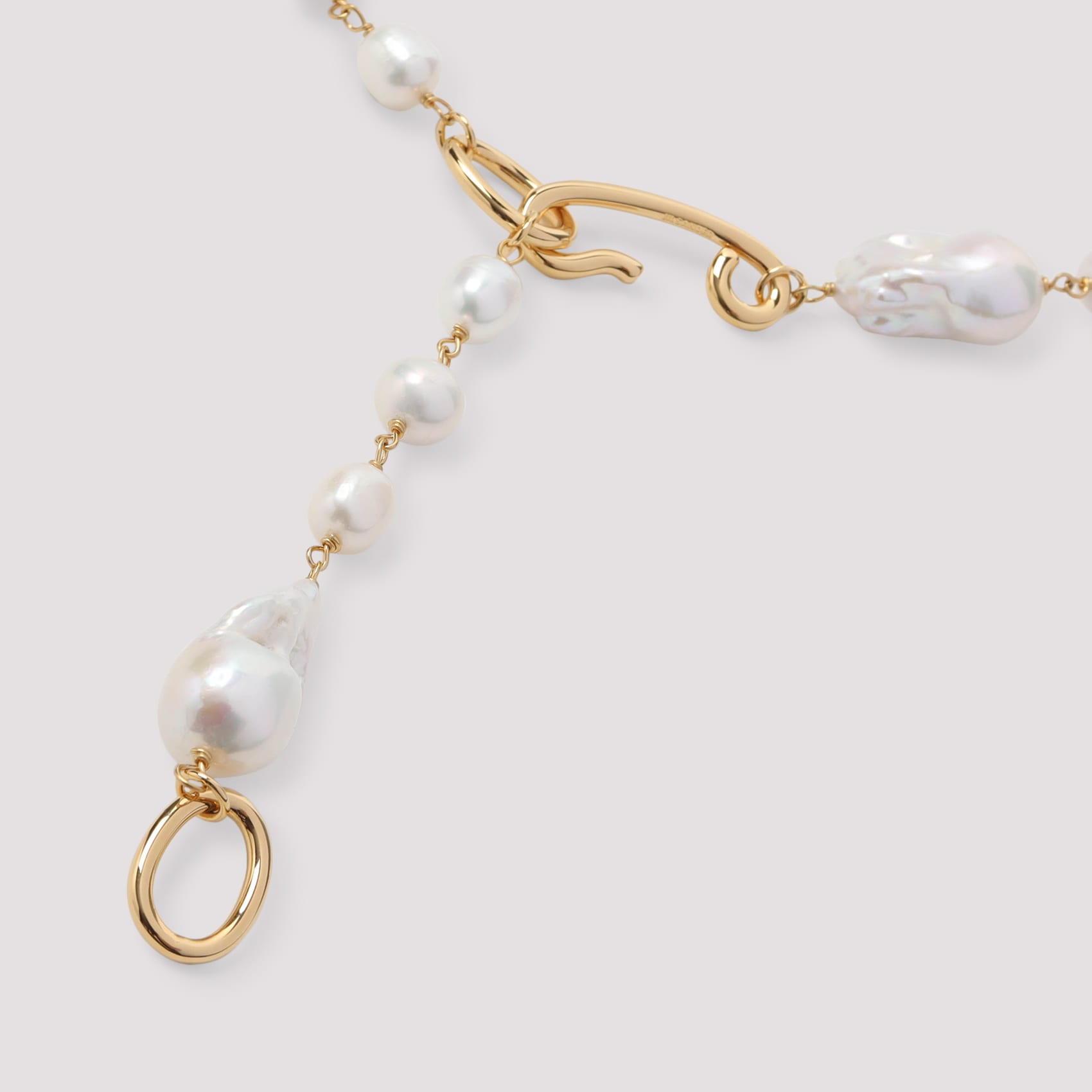 【JIL SANDER】GRAINY NECKLACE JIL SANDER - Grainy 2 Pearl Necklace Jil Sander