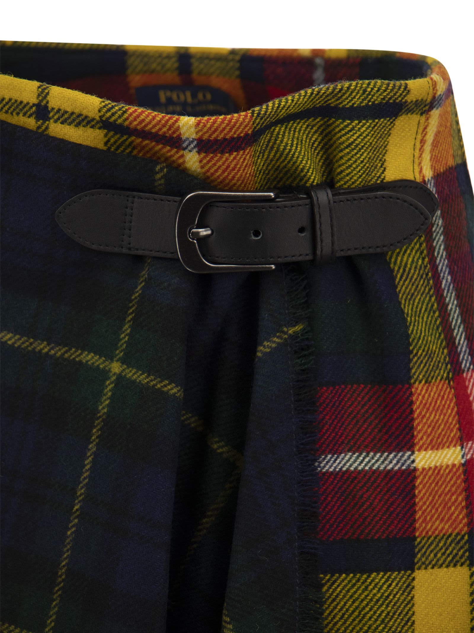Polo Ralph Lauren Plaid Wrap Skirt With Pleats | italist, ALWAYS LIKE A SALE