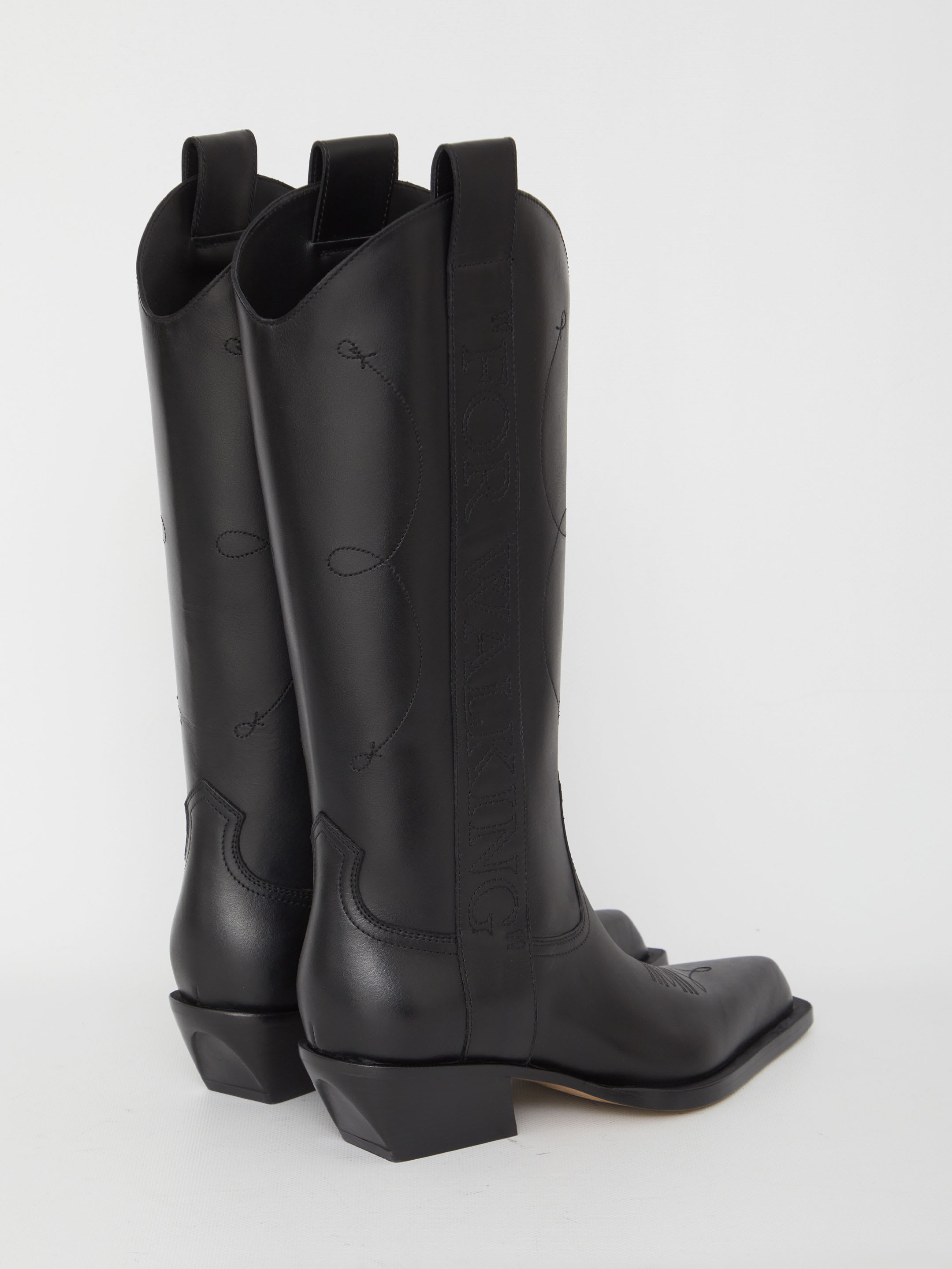 【関税＆送料込み】Off-White \"For Walking\" Texan Boots Off-White Texan Boots | italist