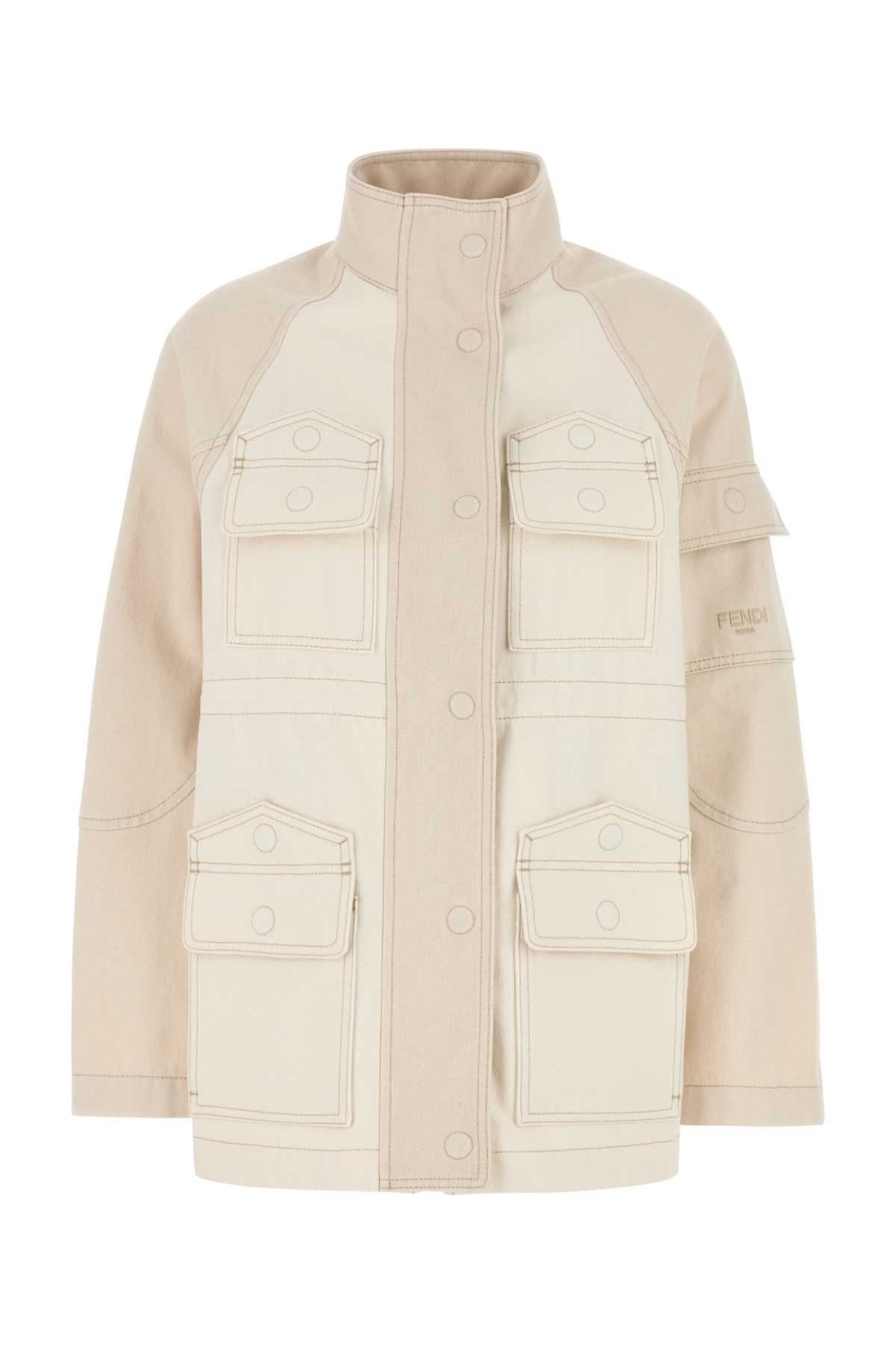 ジャケット FENDI Woman Jacket White FLF802AT23 F08QQ FENDI: Coat woman - White | Fendi jacket FLF802AT23 online