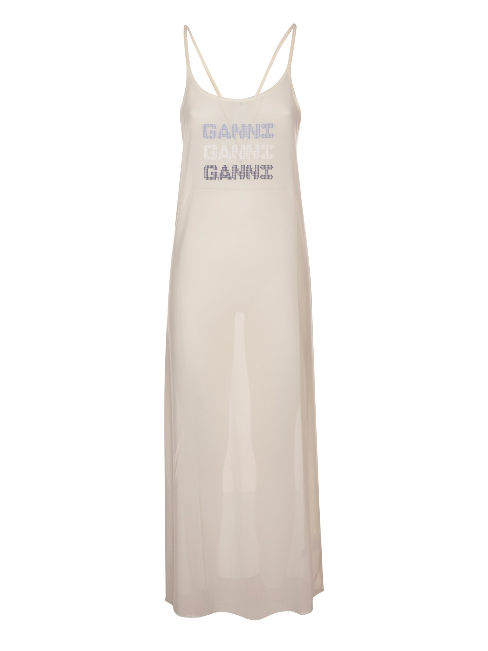 関税送料込♪GANNI/Mesh Cover Up Slip Dress Ganni Mesh Cover Up Slip Dress | italist