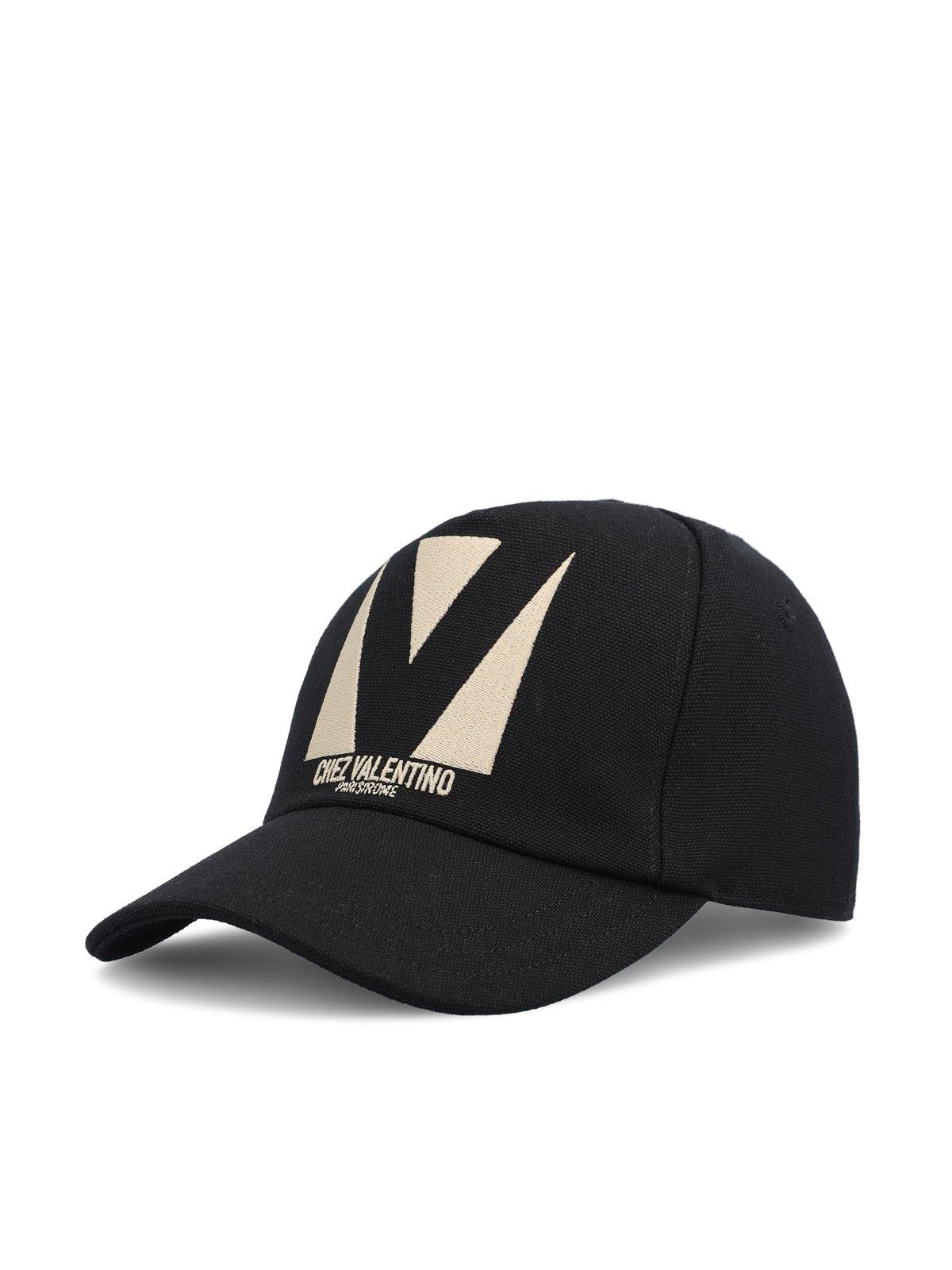 Valentino Garavani Logo Embroidered Baseball Cap 帽子 通販