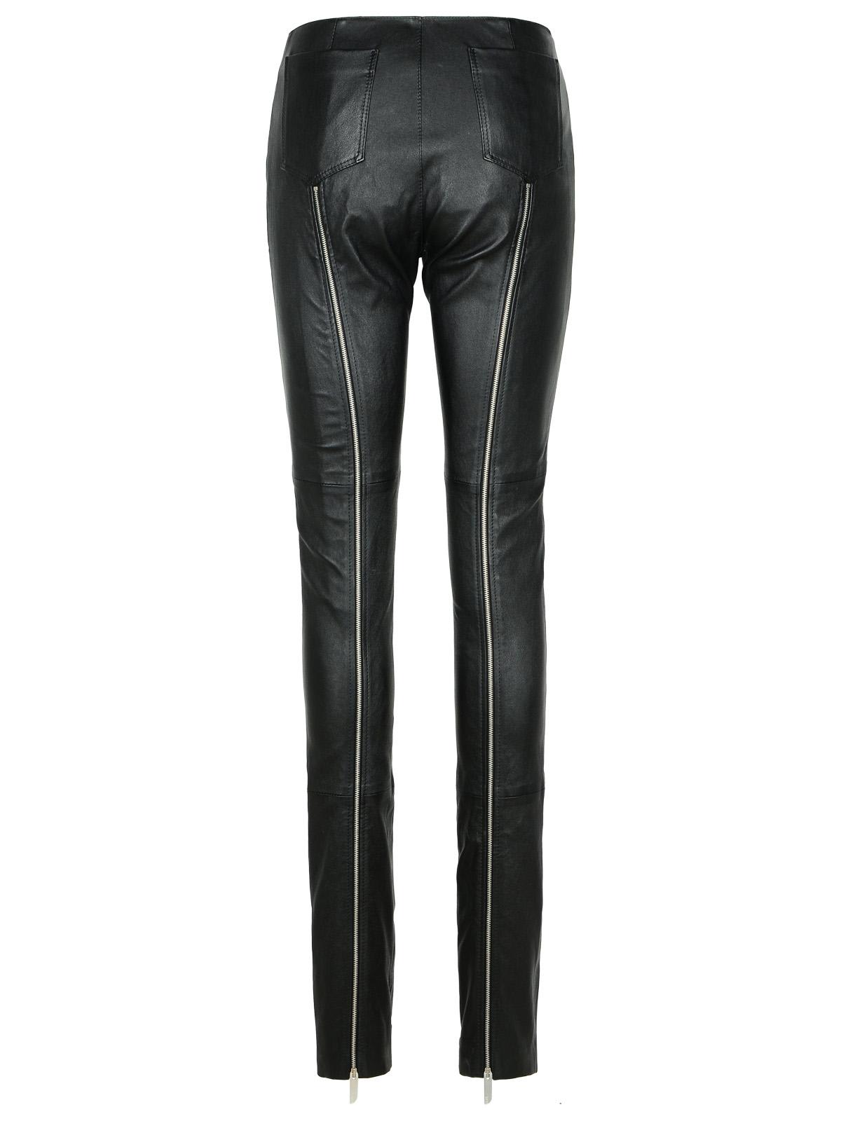パンツ GCDS Women Leather Pants A2OW2900LA299 Black GCDS Black Leather Pants | italist