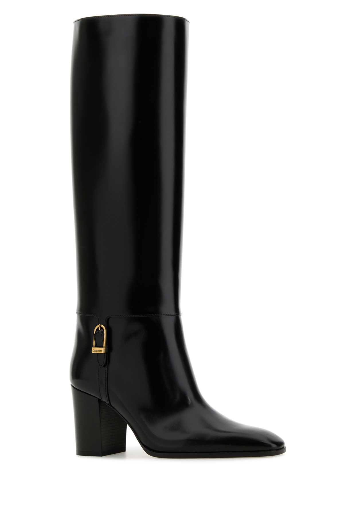 ロングブーツ Saint Laurent Black Leather Julia 70 Boots Saint Laurent Black Leather Julia 70 Boots | italist, ALWAYS